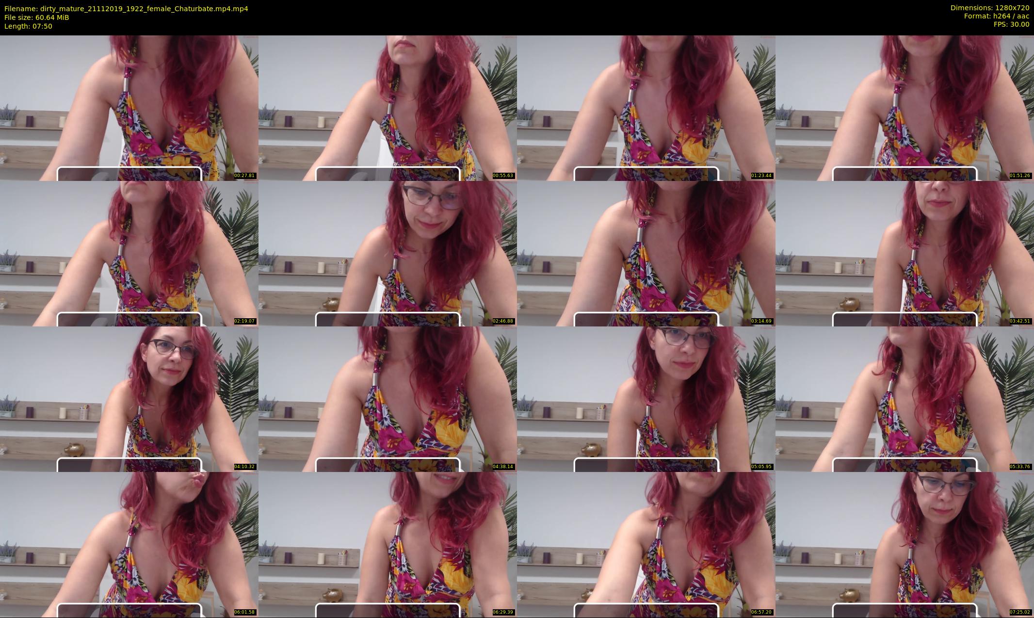 dirty_mature — 8 minute Chaturbate female cam show recording, 720p, Nov 21, 2019