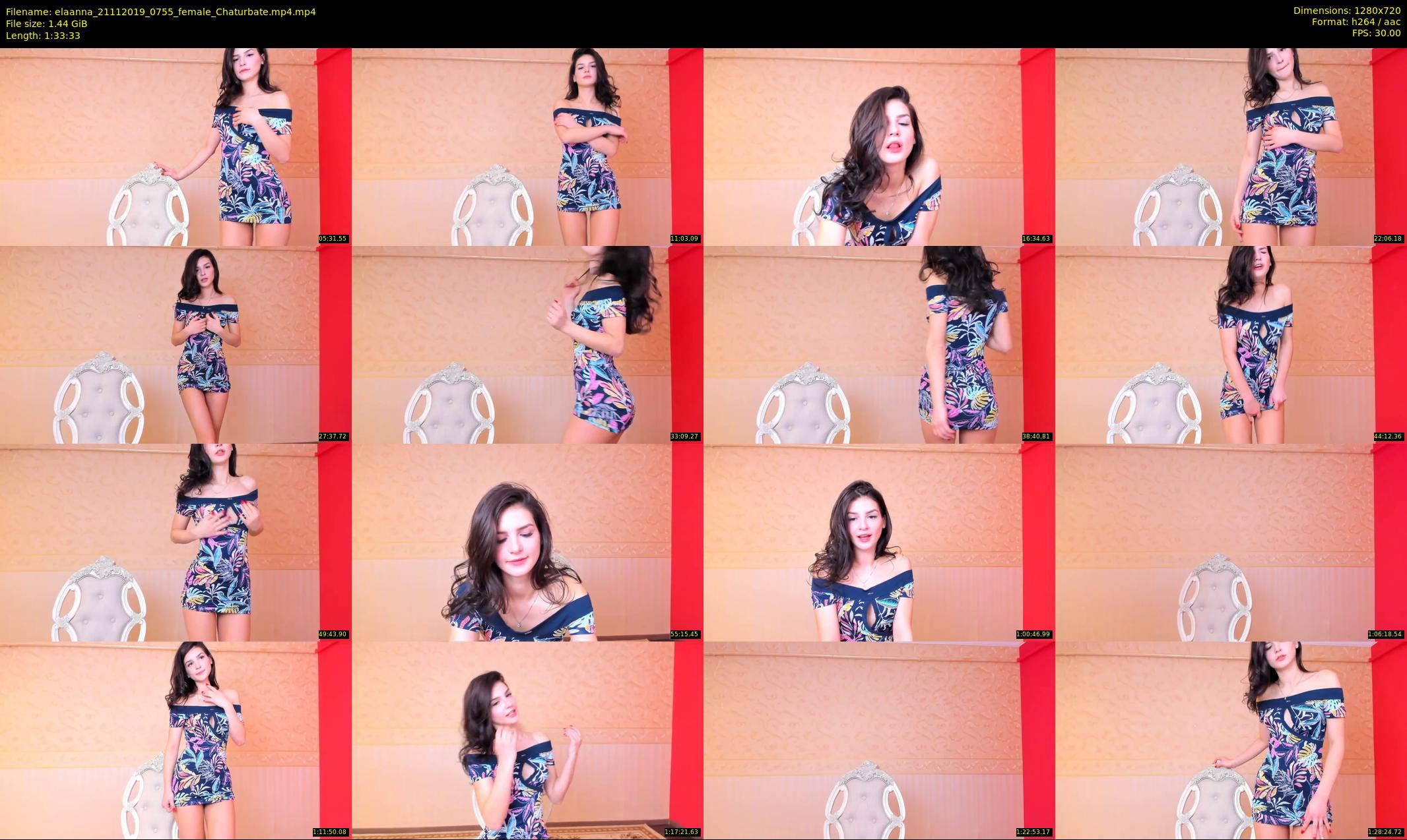 elaanna — 94 minute Chaturbate female cam show recording, 720p, Nov 21, 2019