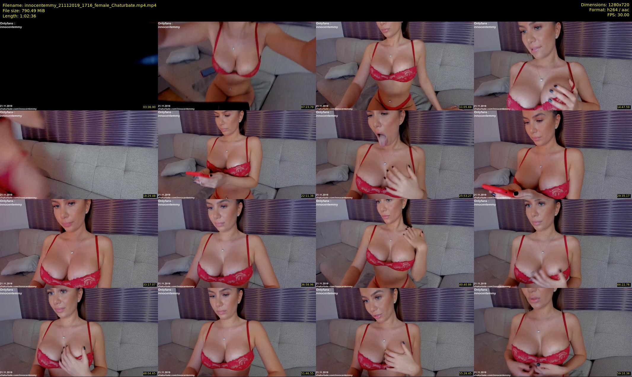 innocentemmy — 63 minute Chaturbate female cam show recording, 720p, Nov 21, 2019