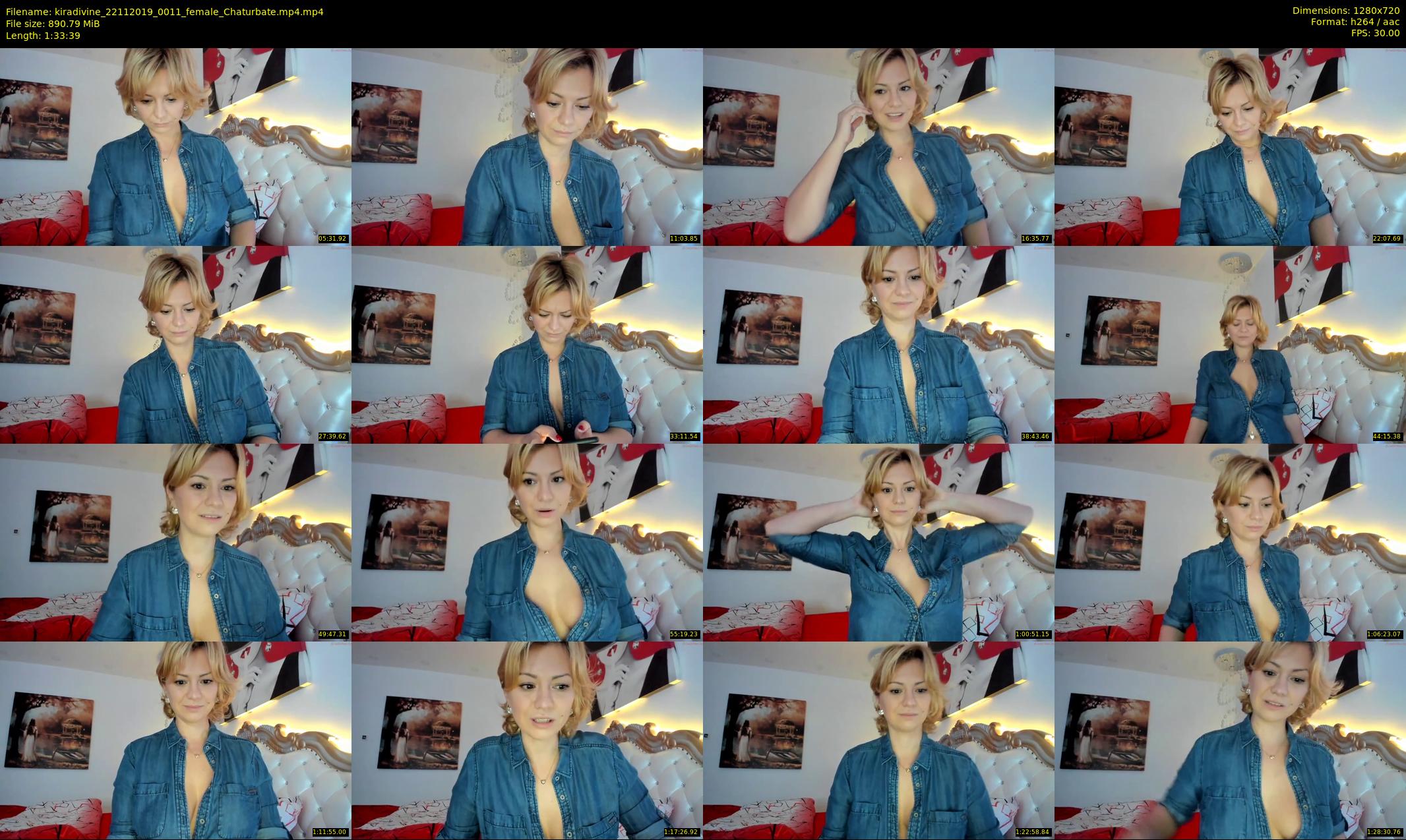 kiradivine — 94 minute Chaturbate female cam show recording, 720p, Nov 22, 2019
