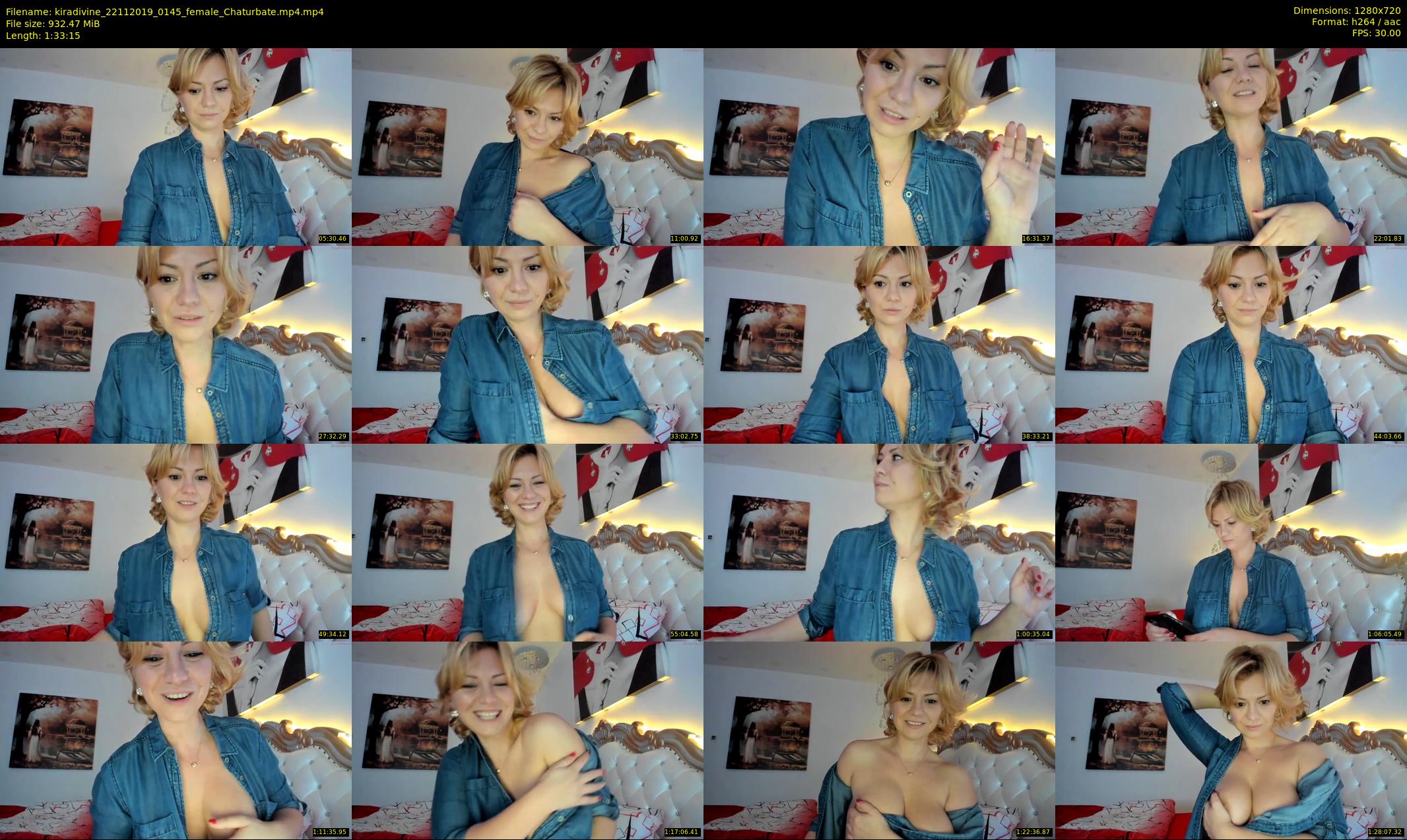 kiradivine — 94 minute Chaturbate female cam show recording, 720p, Nov 22, 2019