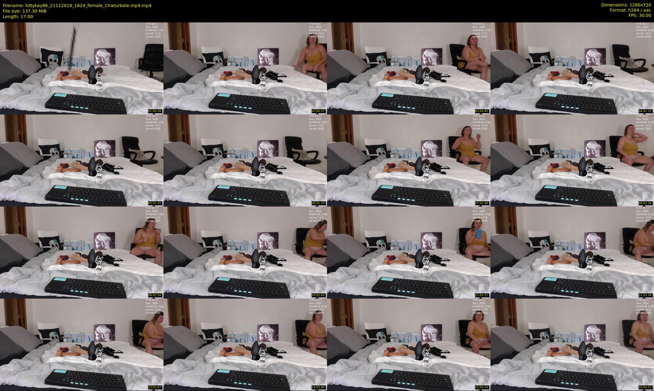 kittykay86 — 17 minute Chaturbate female cam show recording, 720p, Nov 21, 2019