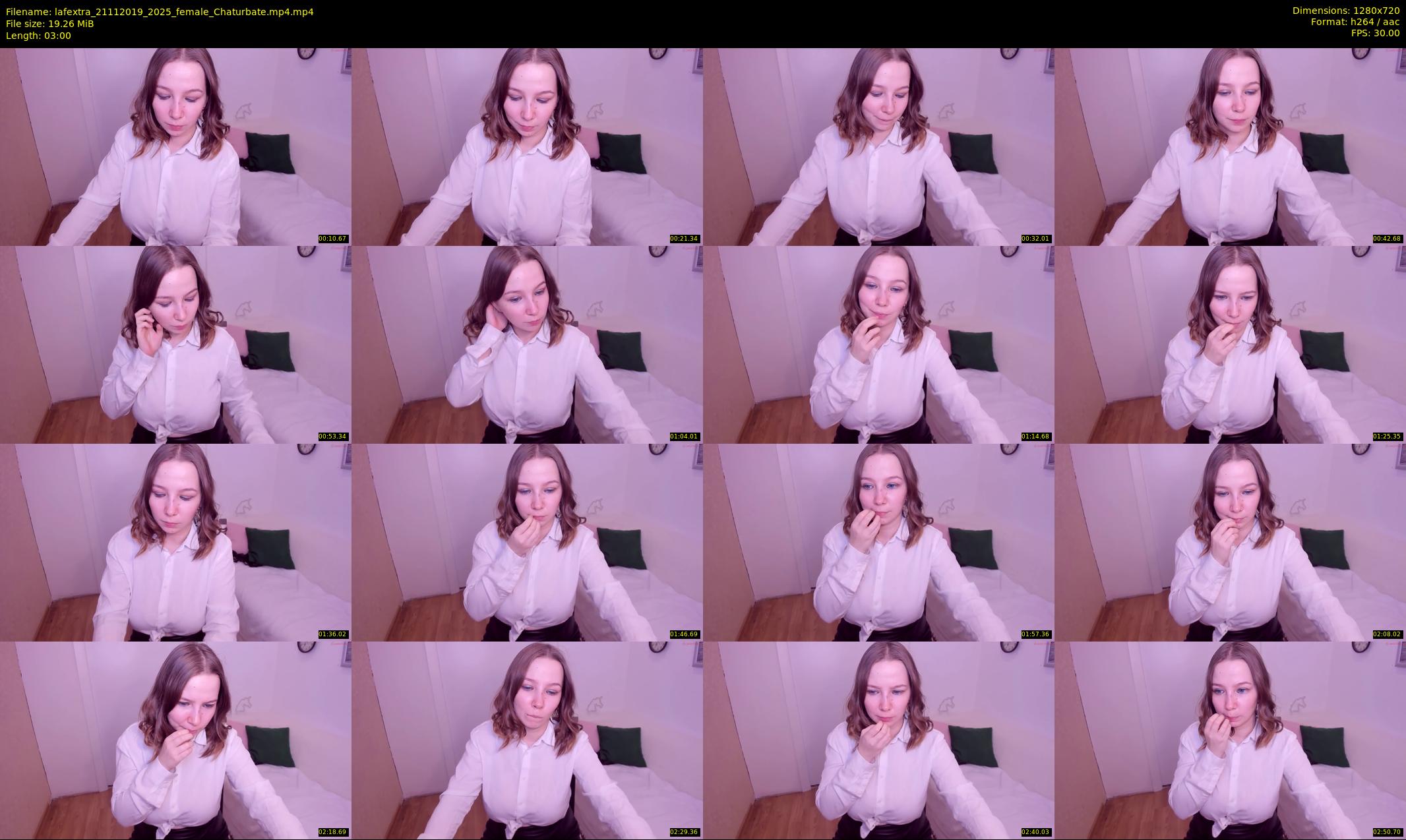 lafextra — 3 minute Chaturbate female cam show recording, 720p, Nov 21, 2019