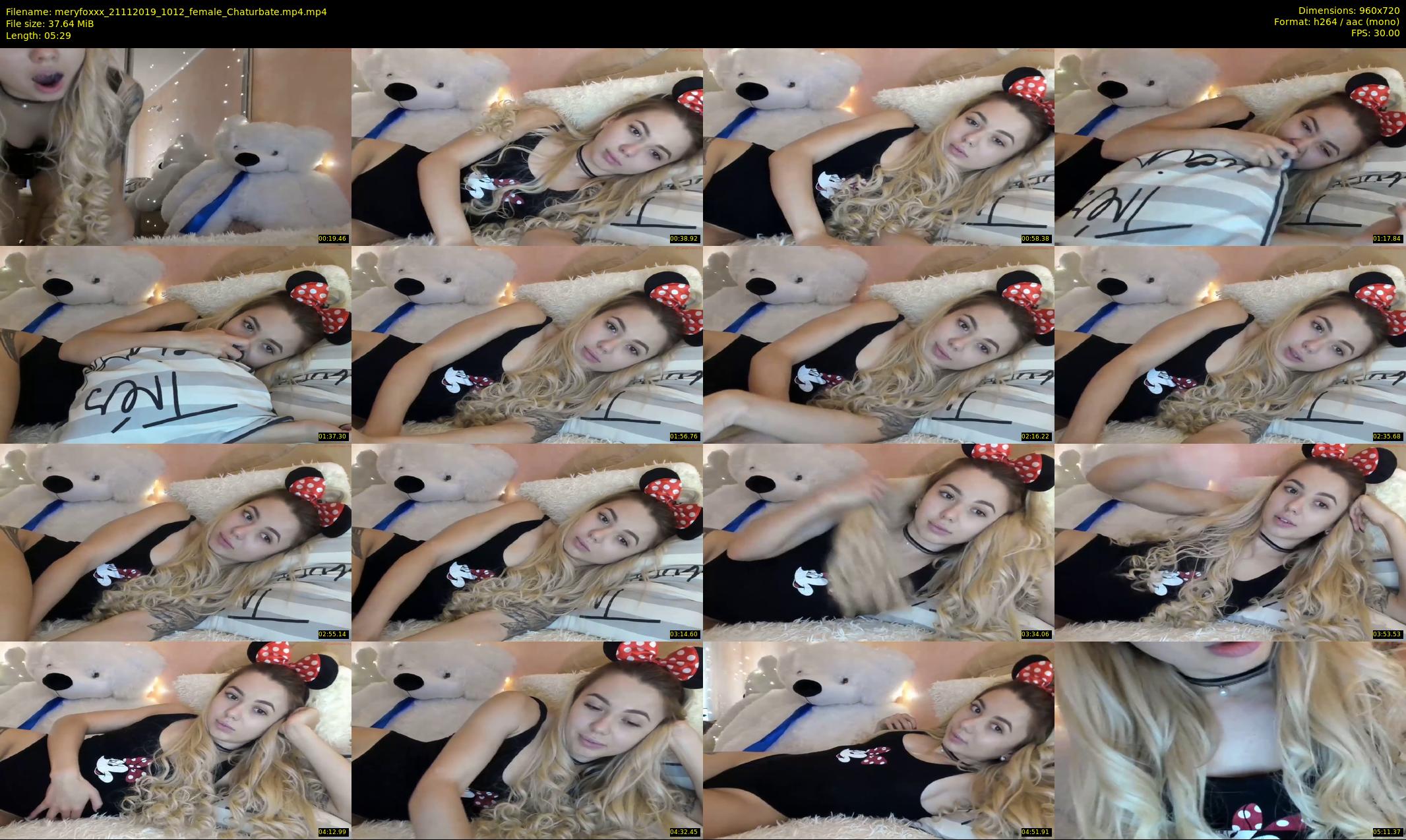meryfoxxx — 6 minute Chaturbate female cam show recording, 720p, Nov 21, 2019