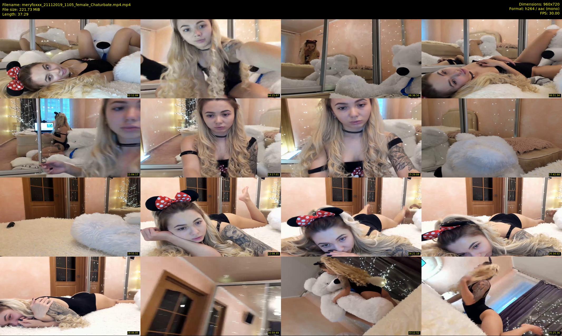 meryfoxxx — 38 minute Chaturbate female cam show recording, 720p, Nov 21, 2019