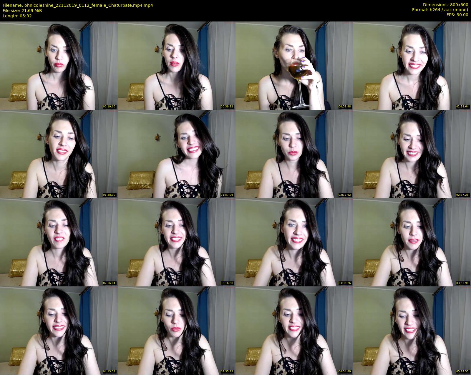 ohnicoleshine — 6 minute Chaturbate female cam show recording, 480p, Nov 22, 2019