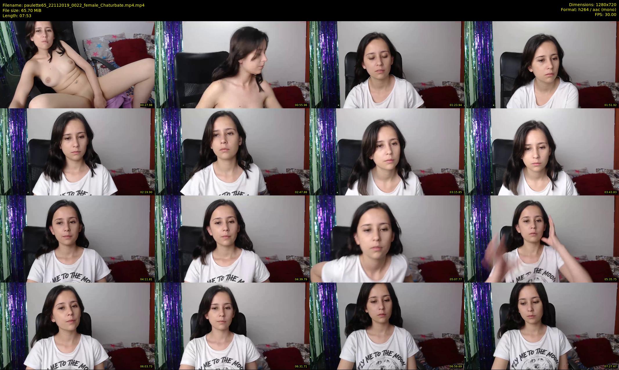 paulette65 — 8 minute Chaturbate female cam show recording, 720p, Nov 22, 2019
