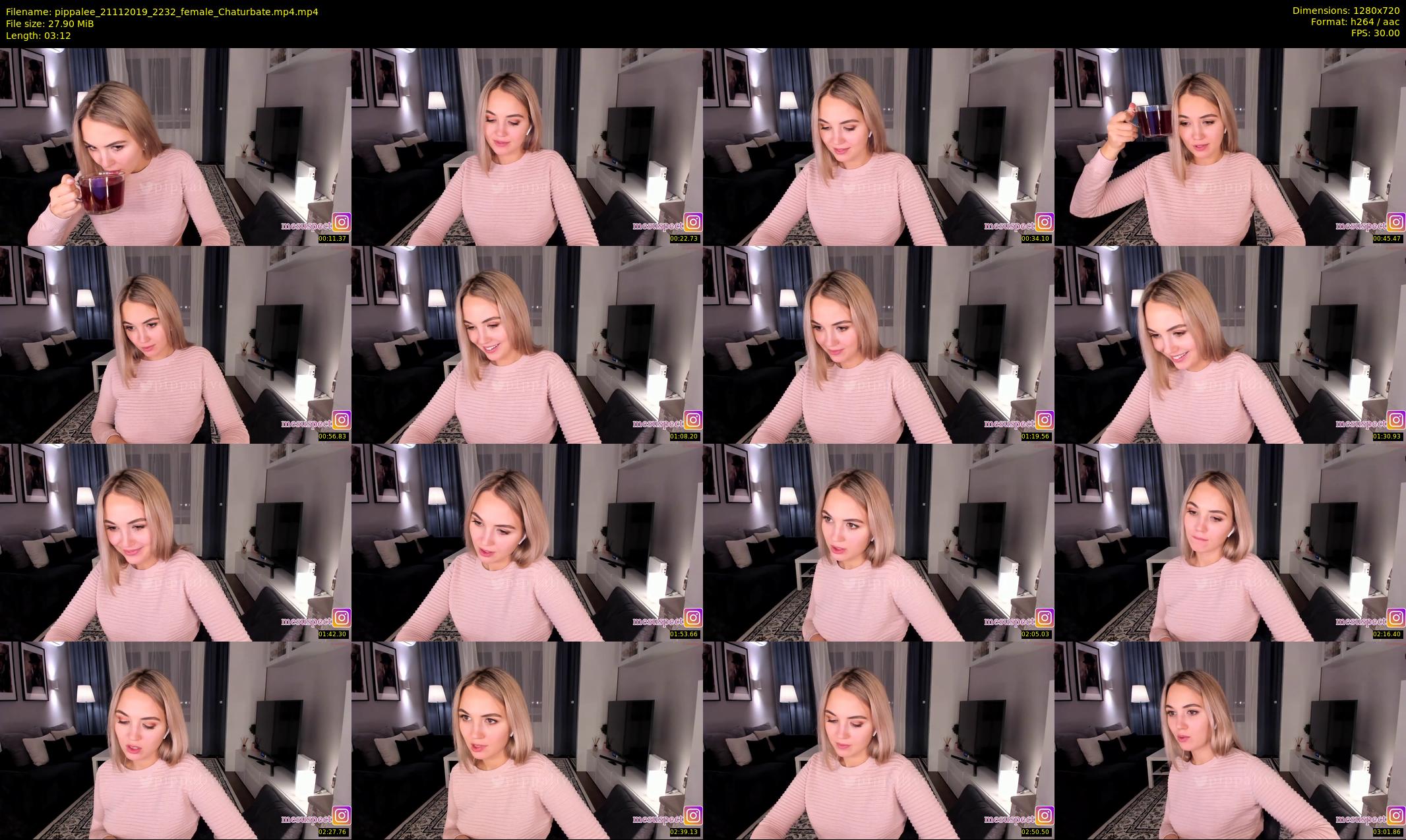 pippalee — 4 minute Chaturbate female cam show recording, 720p, Nov 21, 2019