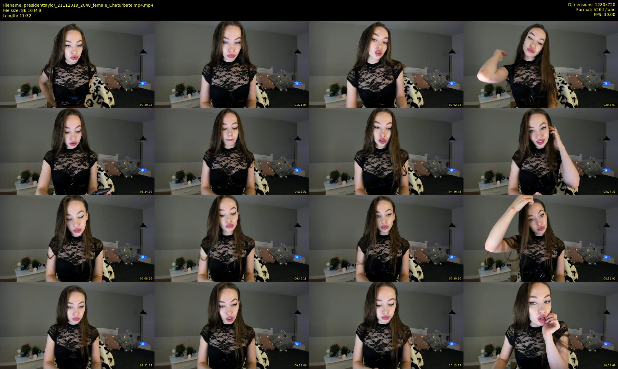 presidenttaylor — 12 minute Chaturbate female cam show recording, 720p, Nov 21, 2019