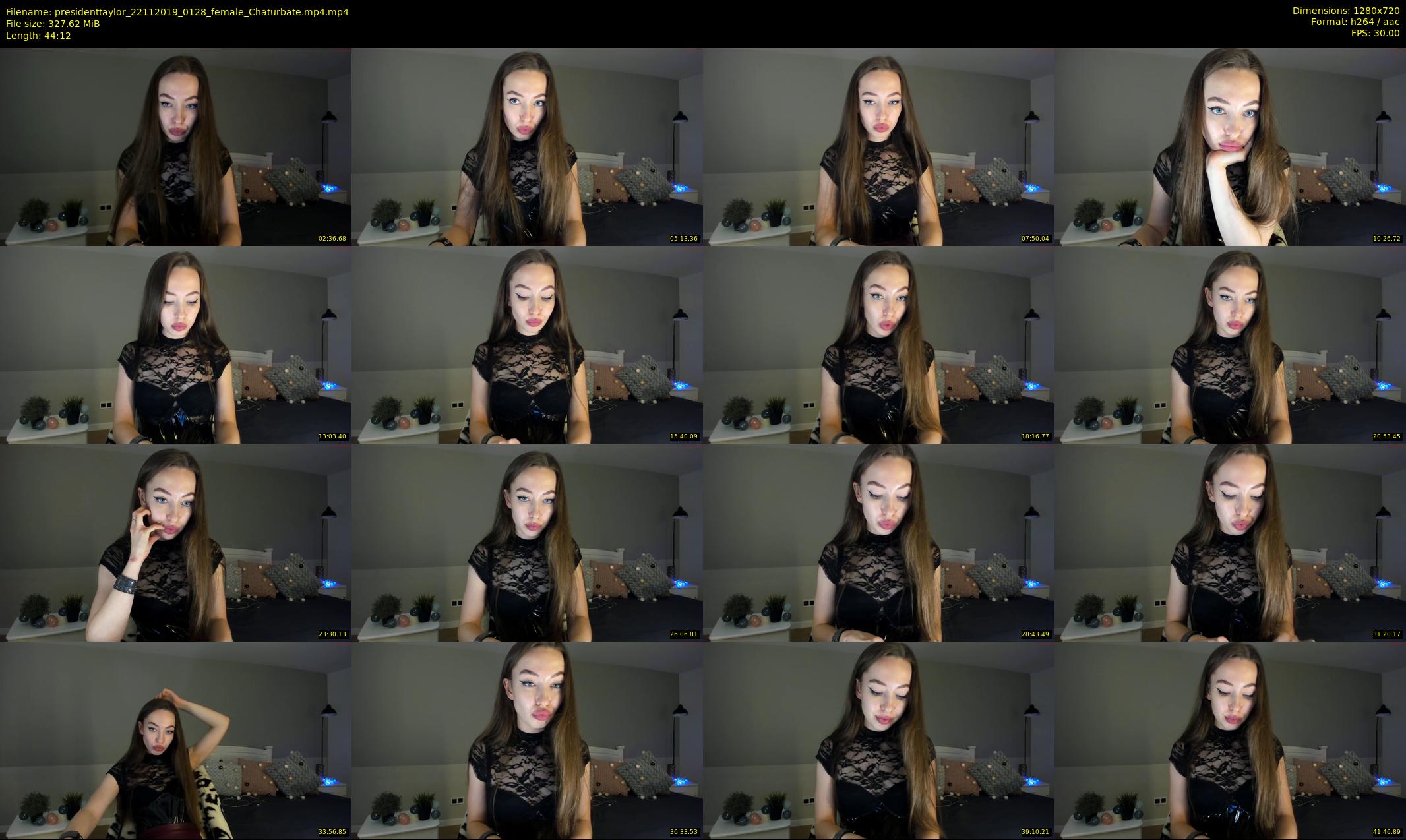 presidenttaylor — 45 minute Chaturbate female cam show recording, 720p, Nov 22, 2019