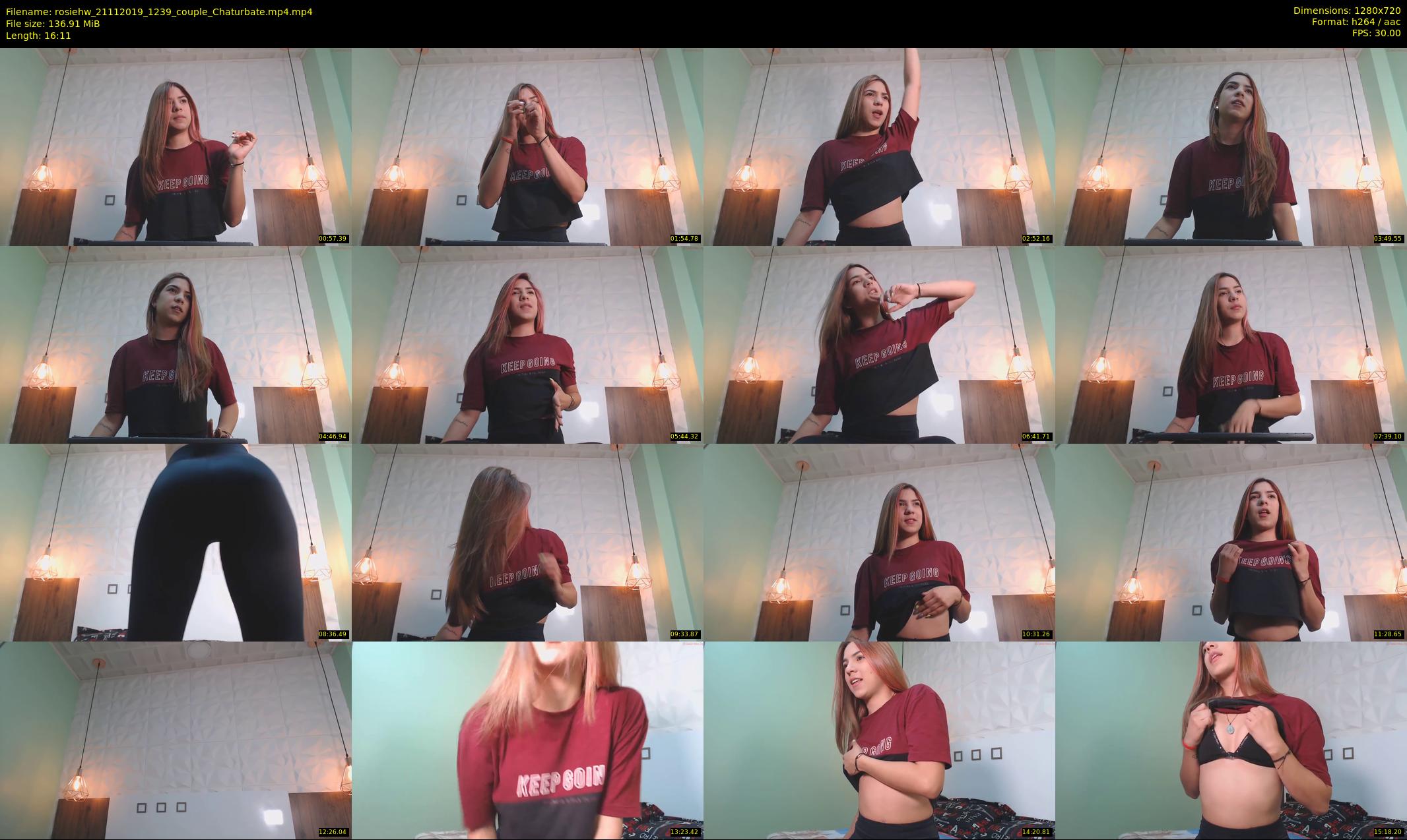 rosiehw — 17 minute Chaturbate couple cam show recording, 720p, Nov 21, 2019