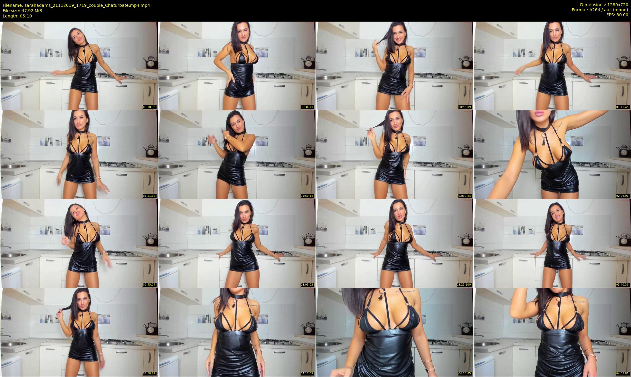 sarahadams — 6 minute Chaturbate female cam show recording, 720p, Nov 21, 2019