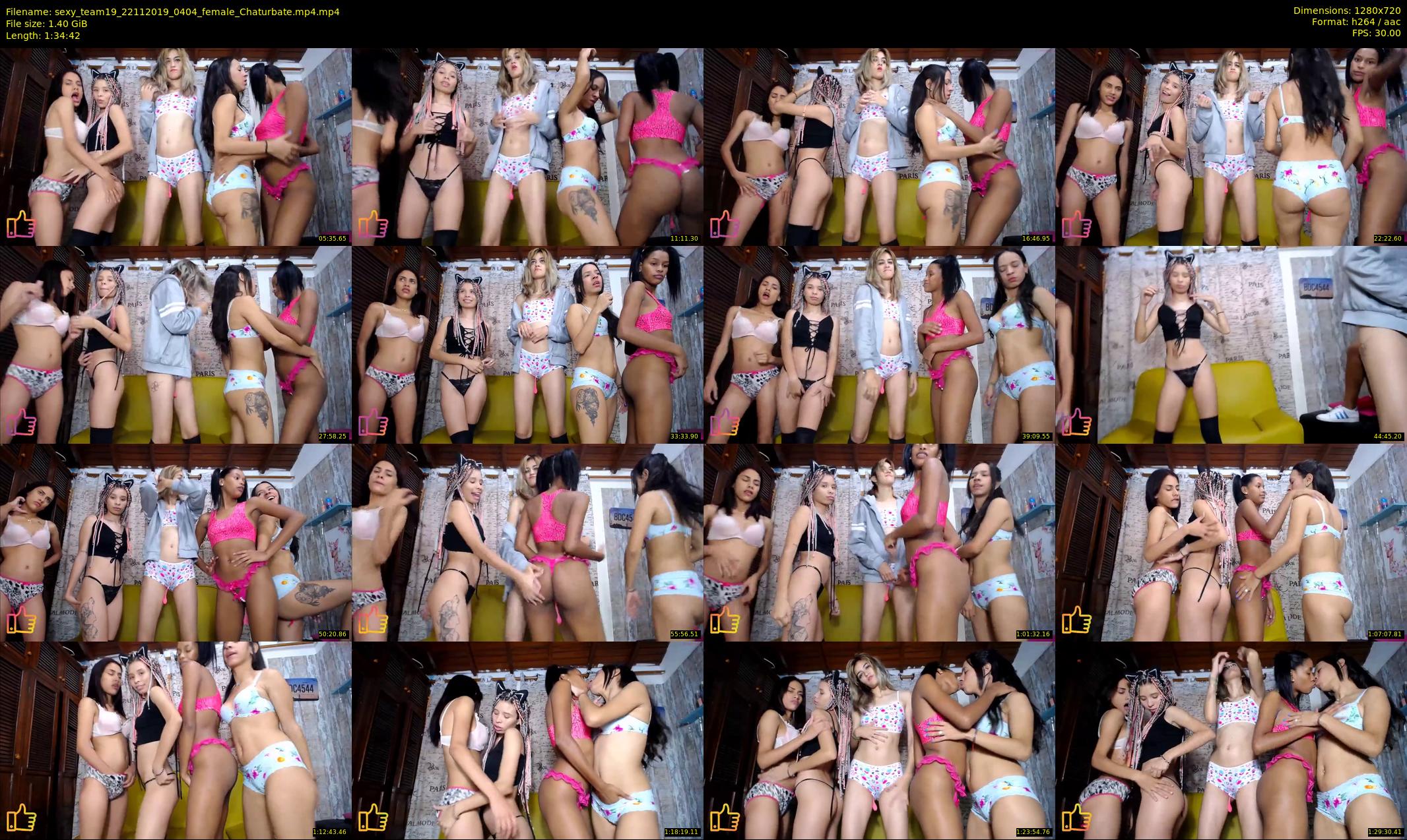sexy_team19 — 95 minute Chaturbate female cam show recording, 720p, Nov 22, 2019
