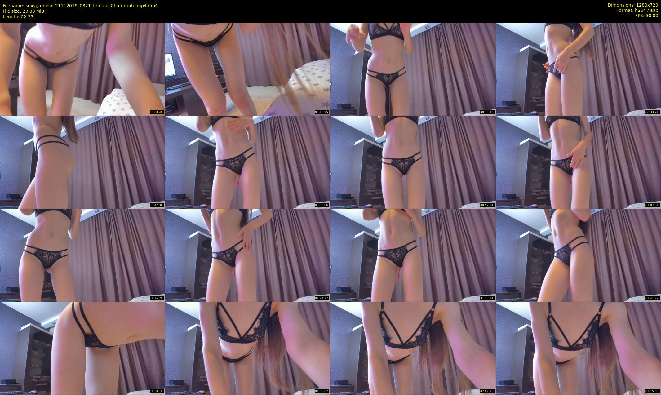 sexygamesx — 3 minute Chaturbate female cam show recording, 720p, Nov 21, 2019