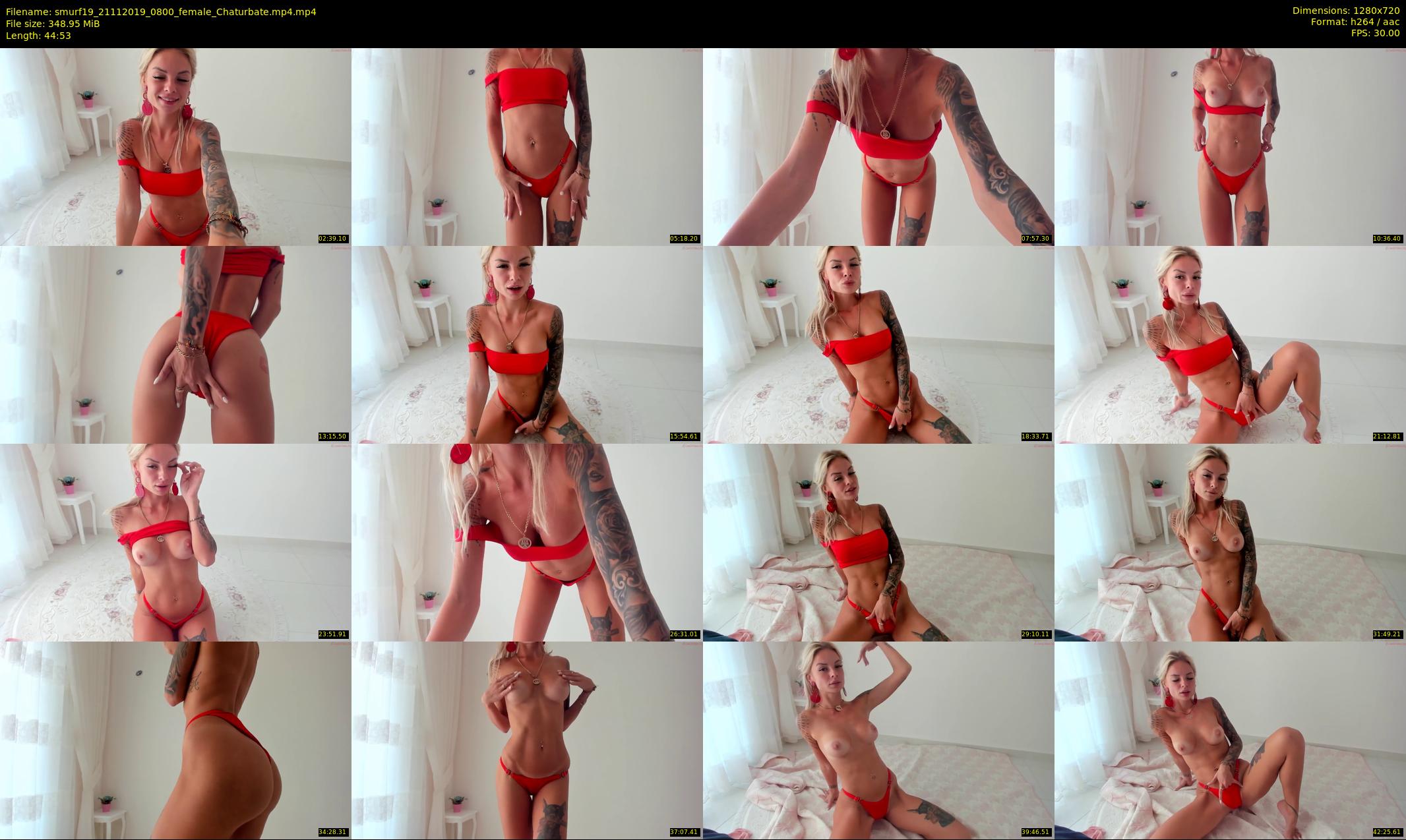 smurf19 — 45 minute Chaturbate female cam show recording, 720p, Nov 21, 2019