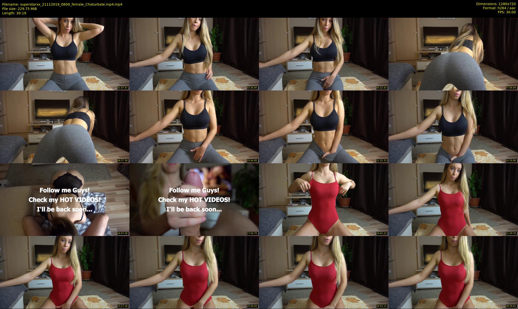 superstarxx — 31 minute Chaturbate female cam show recording, 720p, Nov 21, 2019
