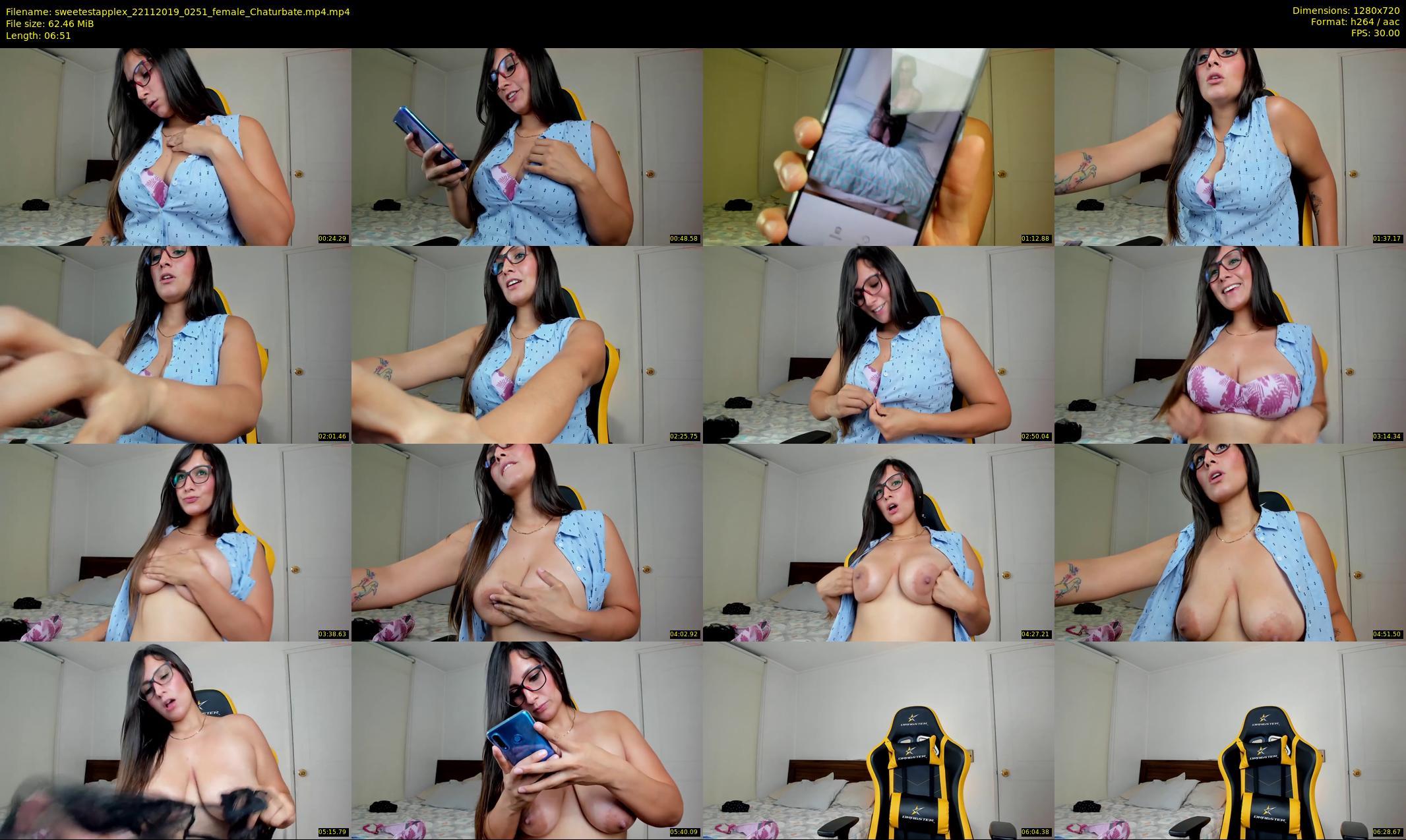 sweetestapplex — 7 minute Chaturbate female cam show recording, 720p, Nov 22, 2019