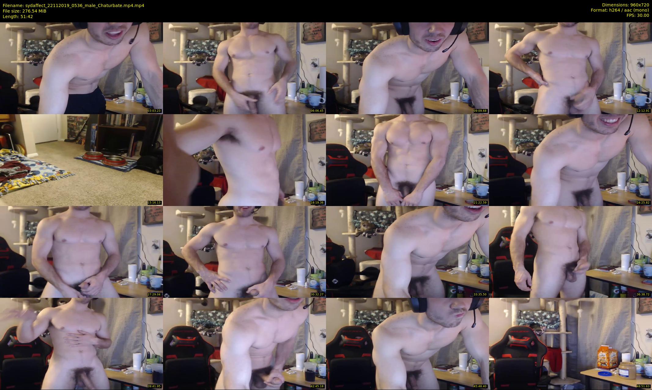 sydaffect — 52 minute Chaturbate male cam show recording, 720p, Nov 22, 2019