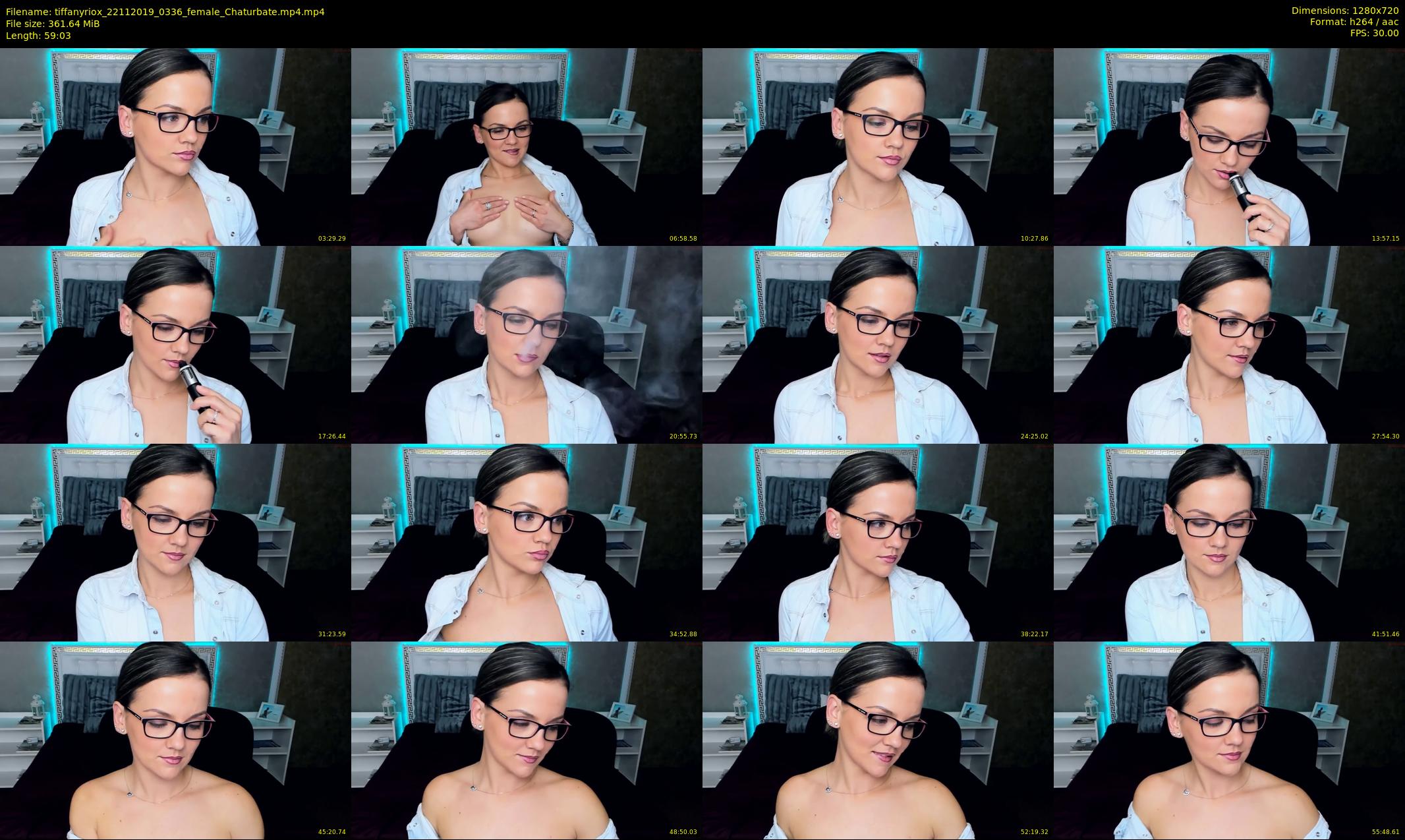 tiffanyriox — 60 minute Chaturbate female cam show recording, 720p, Nov 22, 2019