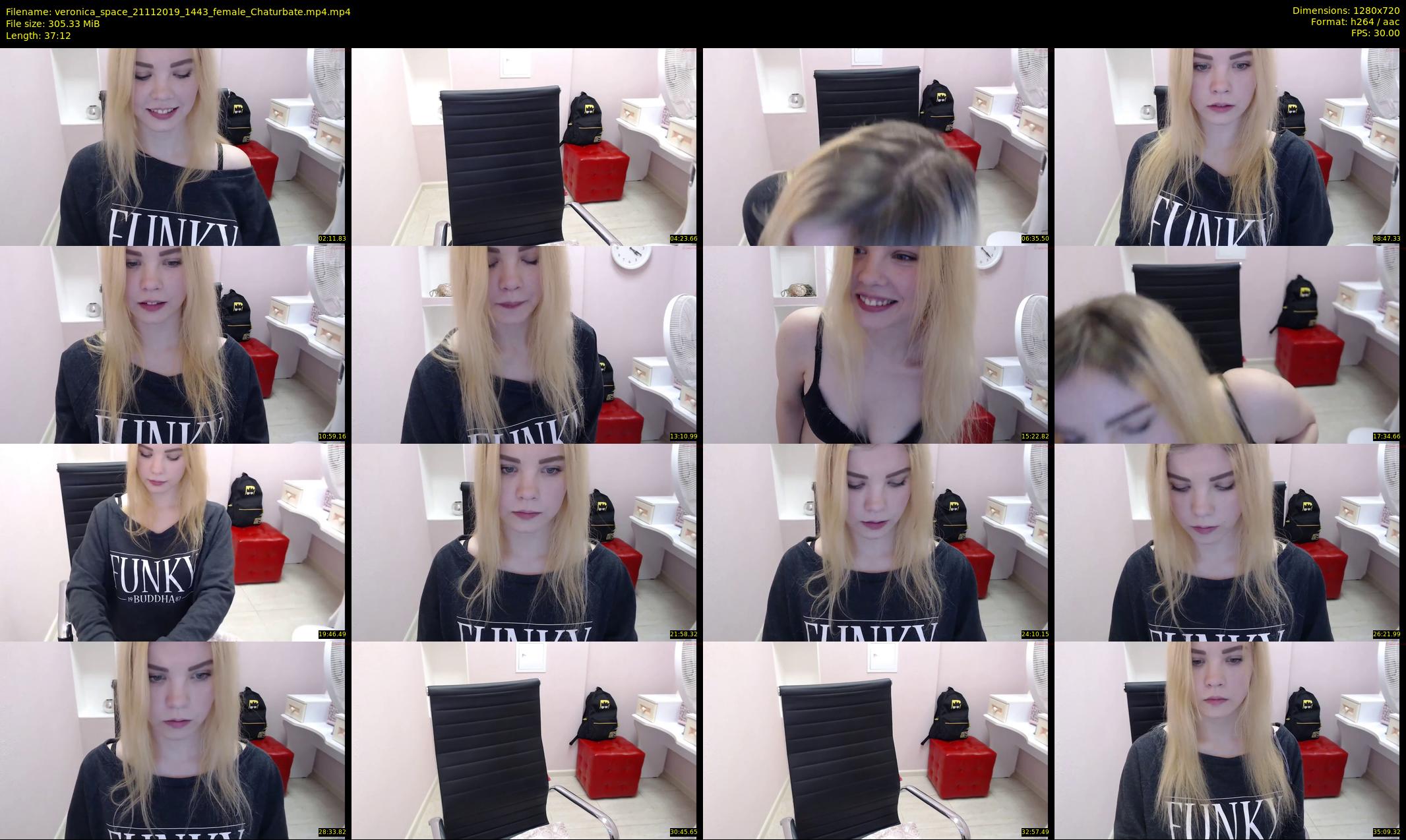veronica_space — 38 minute Chaturbate female cam show recording, 720p, Nov 21, 2019