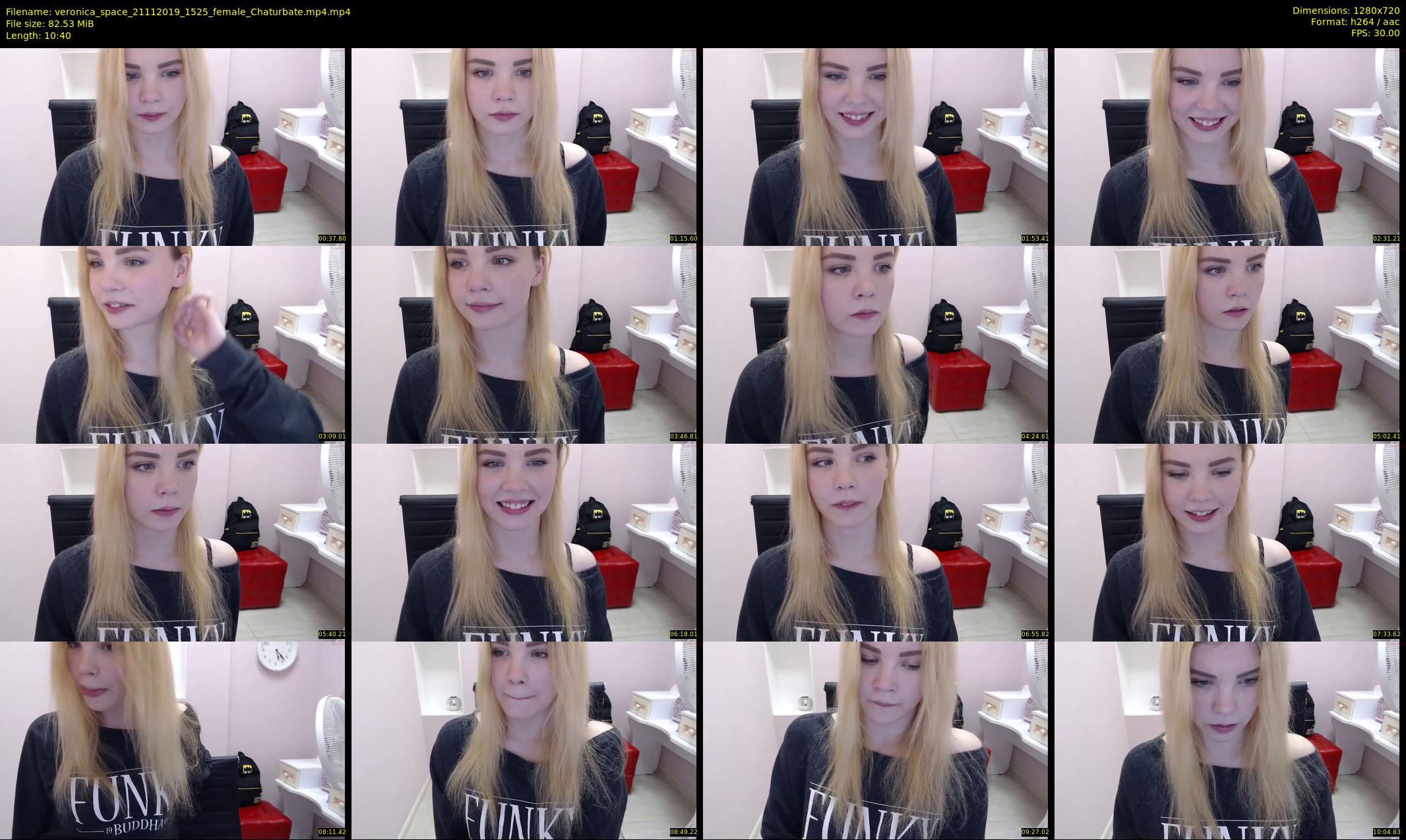 veronica_space — 11 minute Chaturbate female cam show recording, 720p, Nov 21, 2019