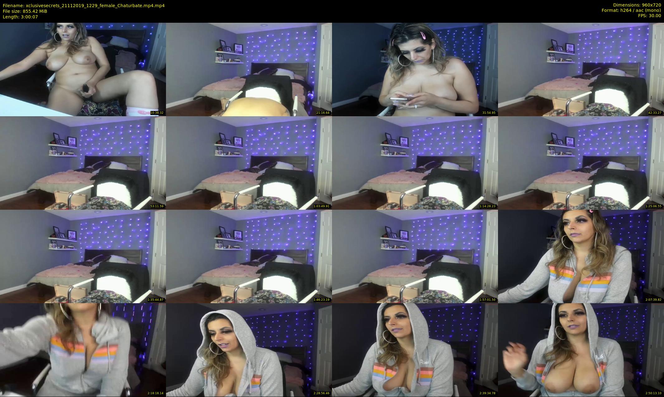 xclusivesecrets — 181 minute Chaturbate female cam show recording, 720p, Nov 21, 2019