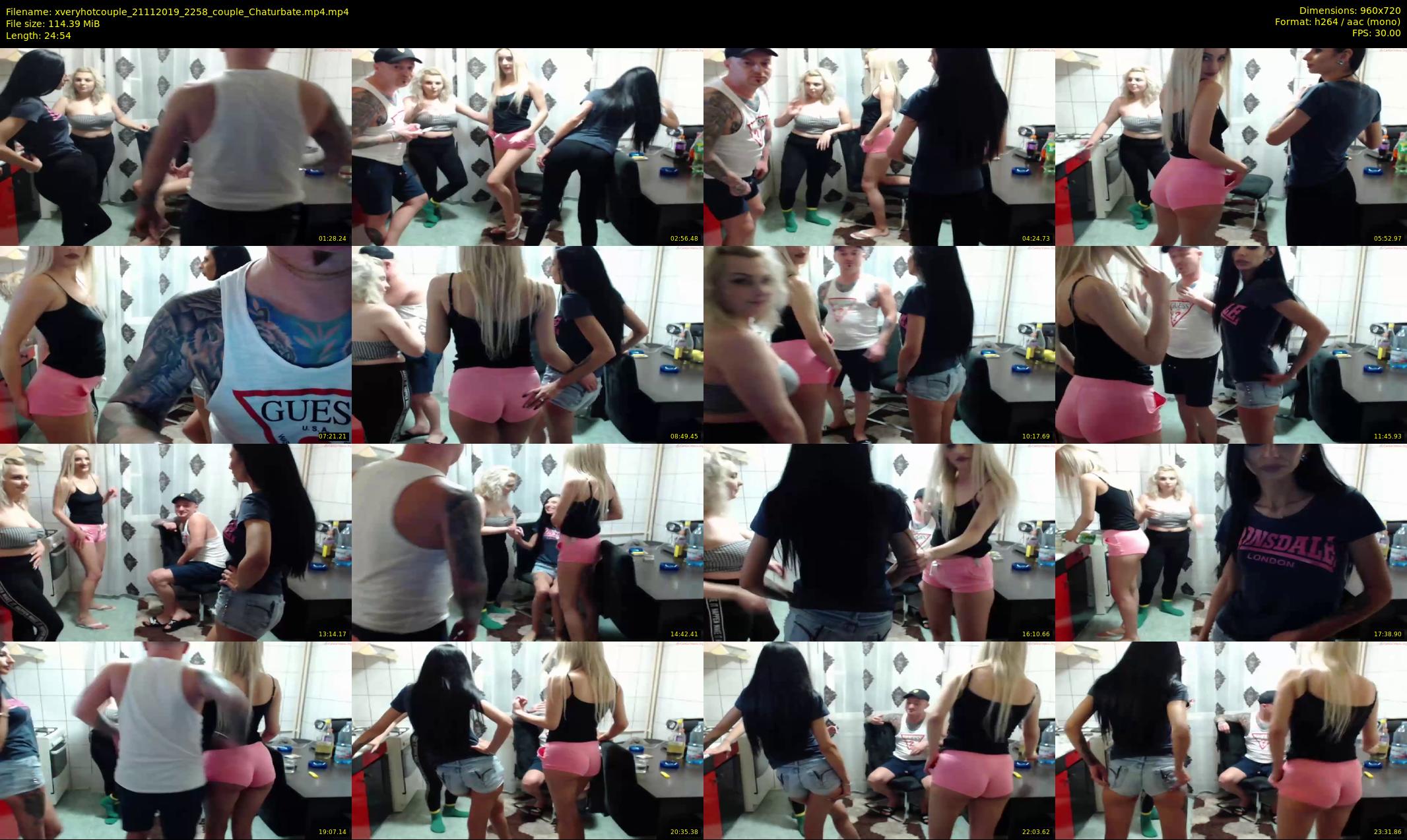 xveryhotcouple — 25 minute Chaturbate female cam show recording, 720p, Nov 21, 2019