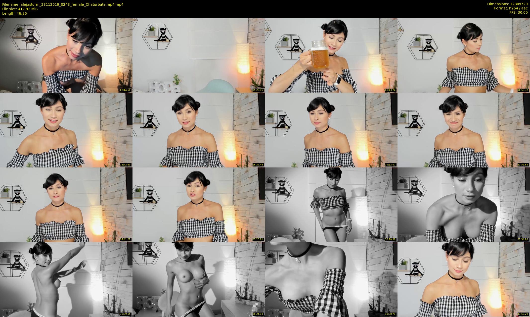 alejastorm — 47 minute Chaturbate female cam show recording, 720p, Nov 23, 2019