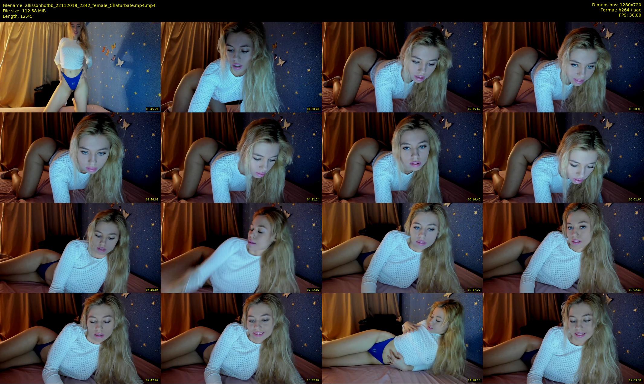 allissonhotbb — 13 minute Chaturbate female cam show recording, 720p, Nov 22, 2019