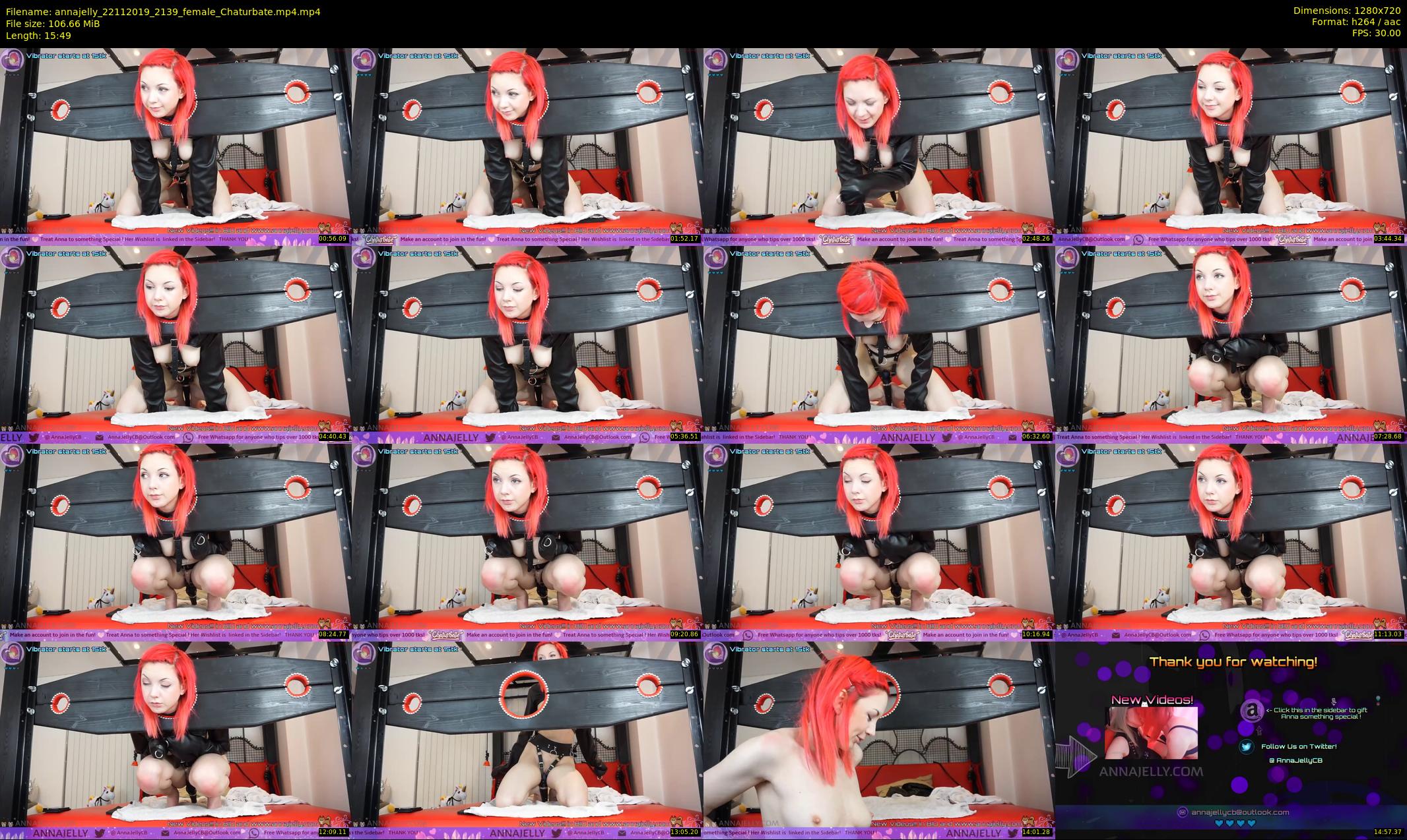 annajelly — 16 minute Chaturbate couple cam show recording, 720p, Nov 22, 2019