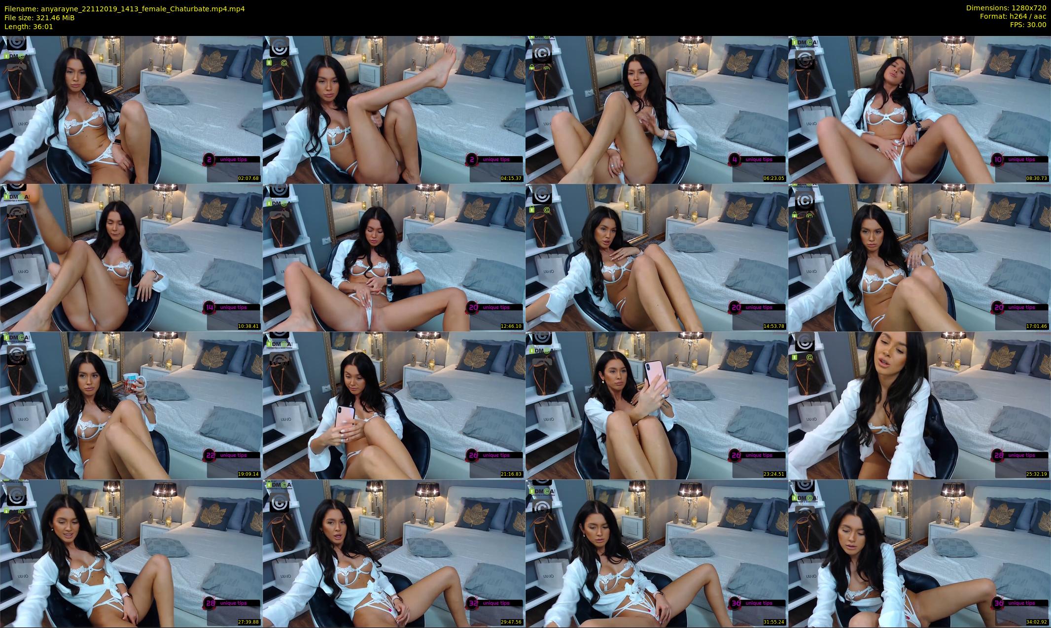 anyarayne — 37 minute Chaturbate female cam show recording, 720p, Nov 22, 2019