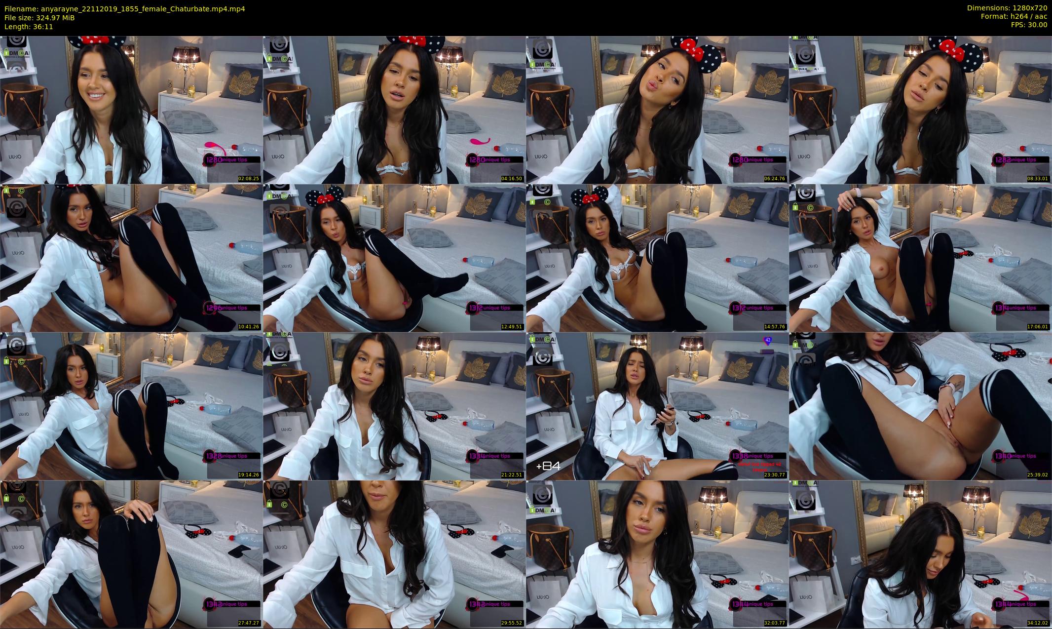 anyarayne — 37 minute Chaturbate female cam show recording, 720p, Nov 22, 2019