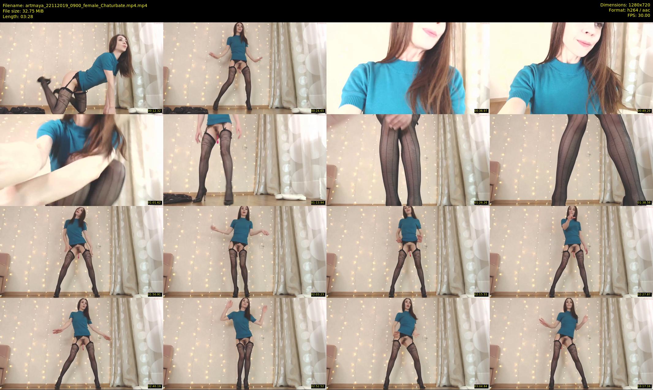 artmaya — 4 minute Chaturbate female cam show recording, 720p, Nov 22, 2019
