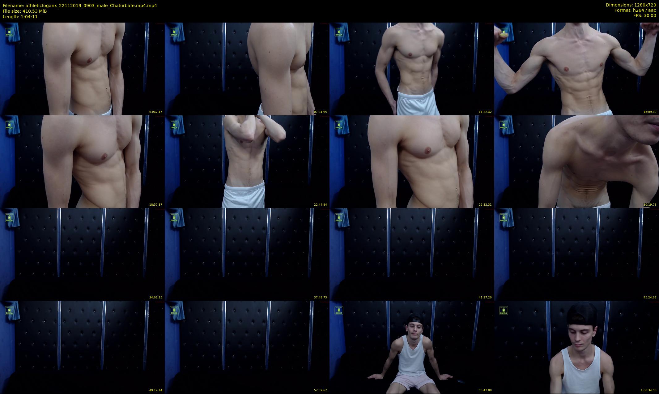 athleticloganx — 65 minute Chaturbate male cam show recording, 720p, Nov 22, 2019