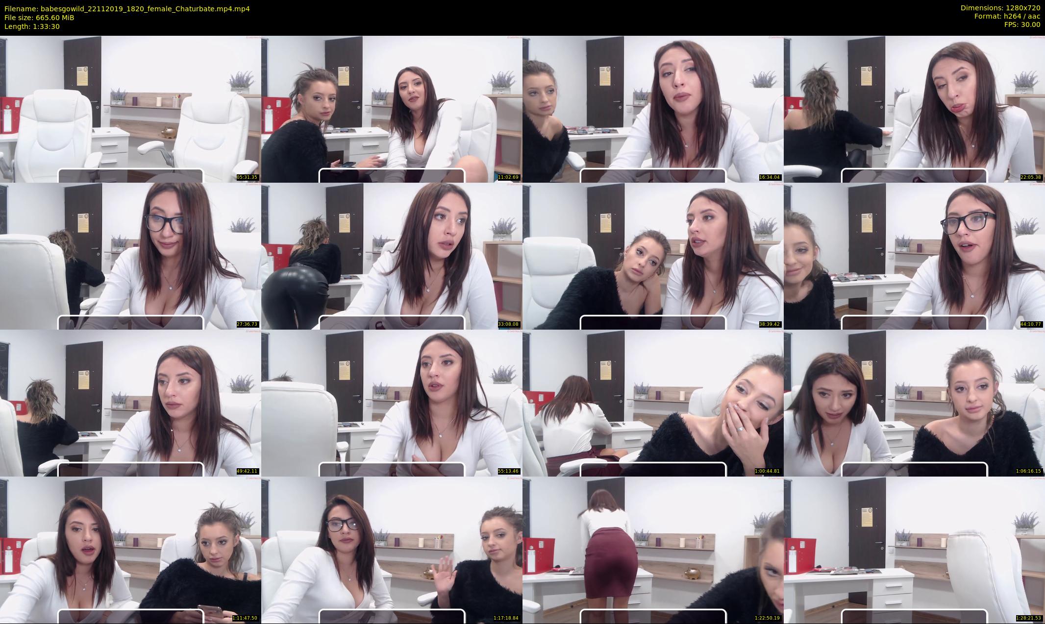 babesgowild — 94 minute Chaturbate couple cam show recording, 720p, Nov 22, 2019