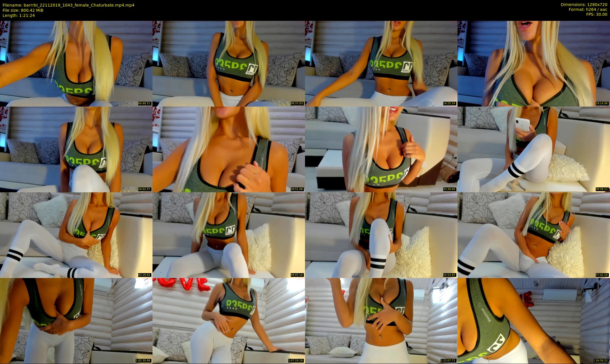barrrbi — 82 minute Chaturbate female cam show recording, 720p, Nov 22, 2019