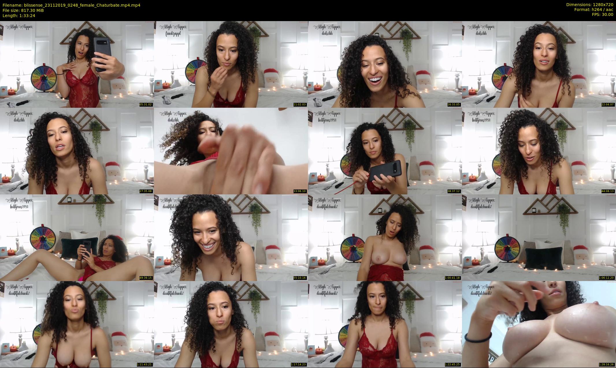 blissense — 94 minute Chaturbate female cam show recording, 720p, Nov 23, 2019
