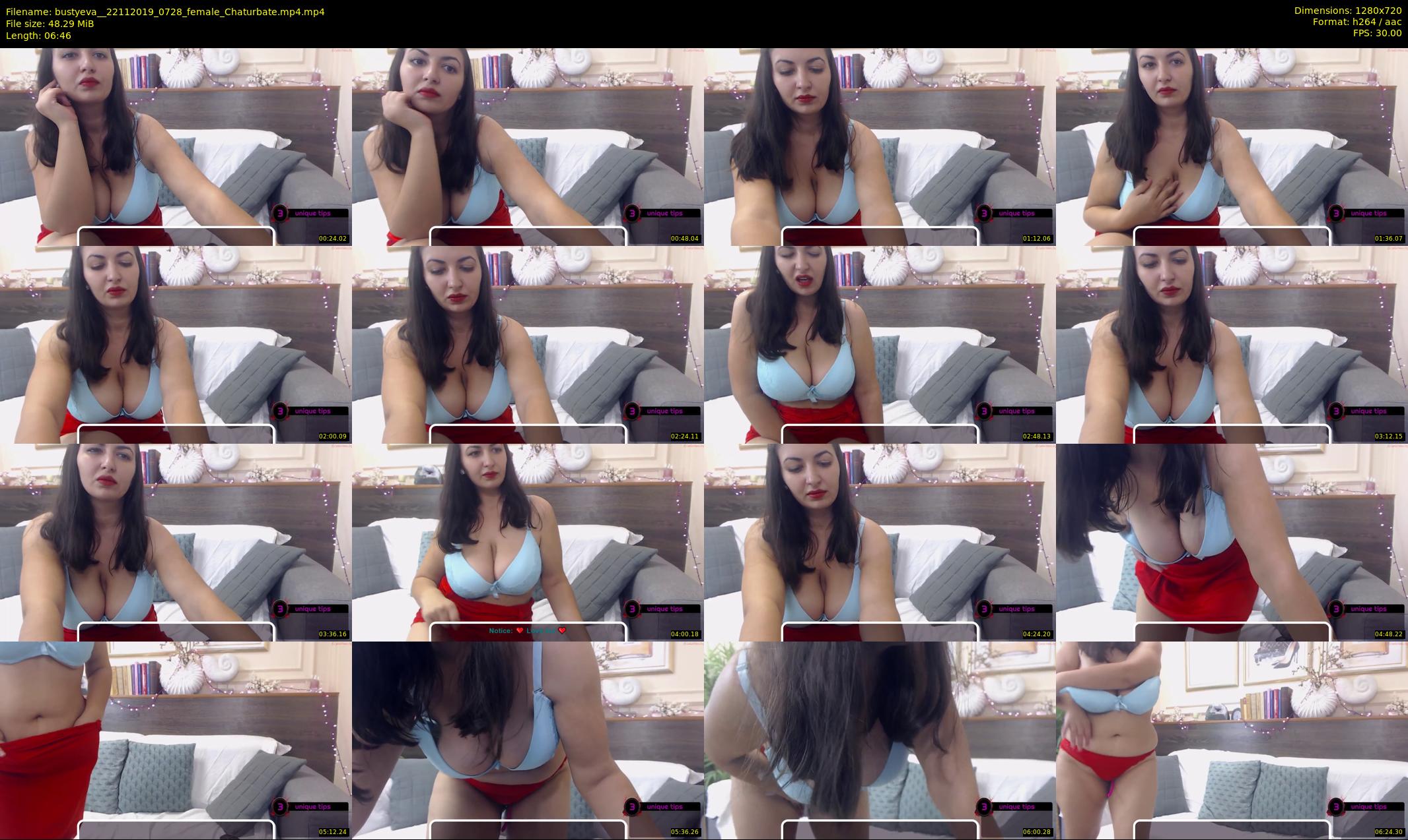 bustyeva_ — 7 minute Chaturbate female cam show recording, 720p, Nov 22, 2019