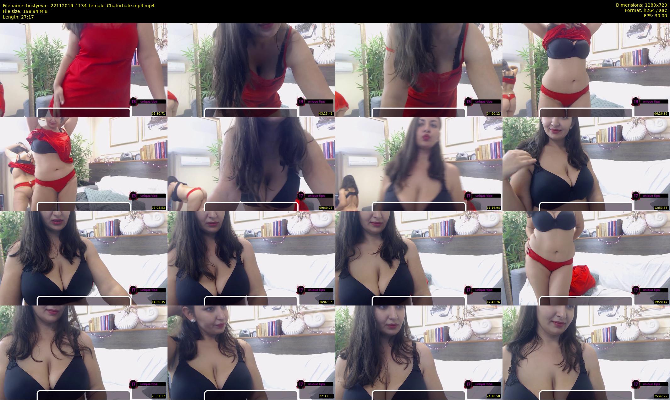 bustyeva_ — 28 minute Chaturbate female cam show recording, 720p, Nov 22, 2019