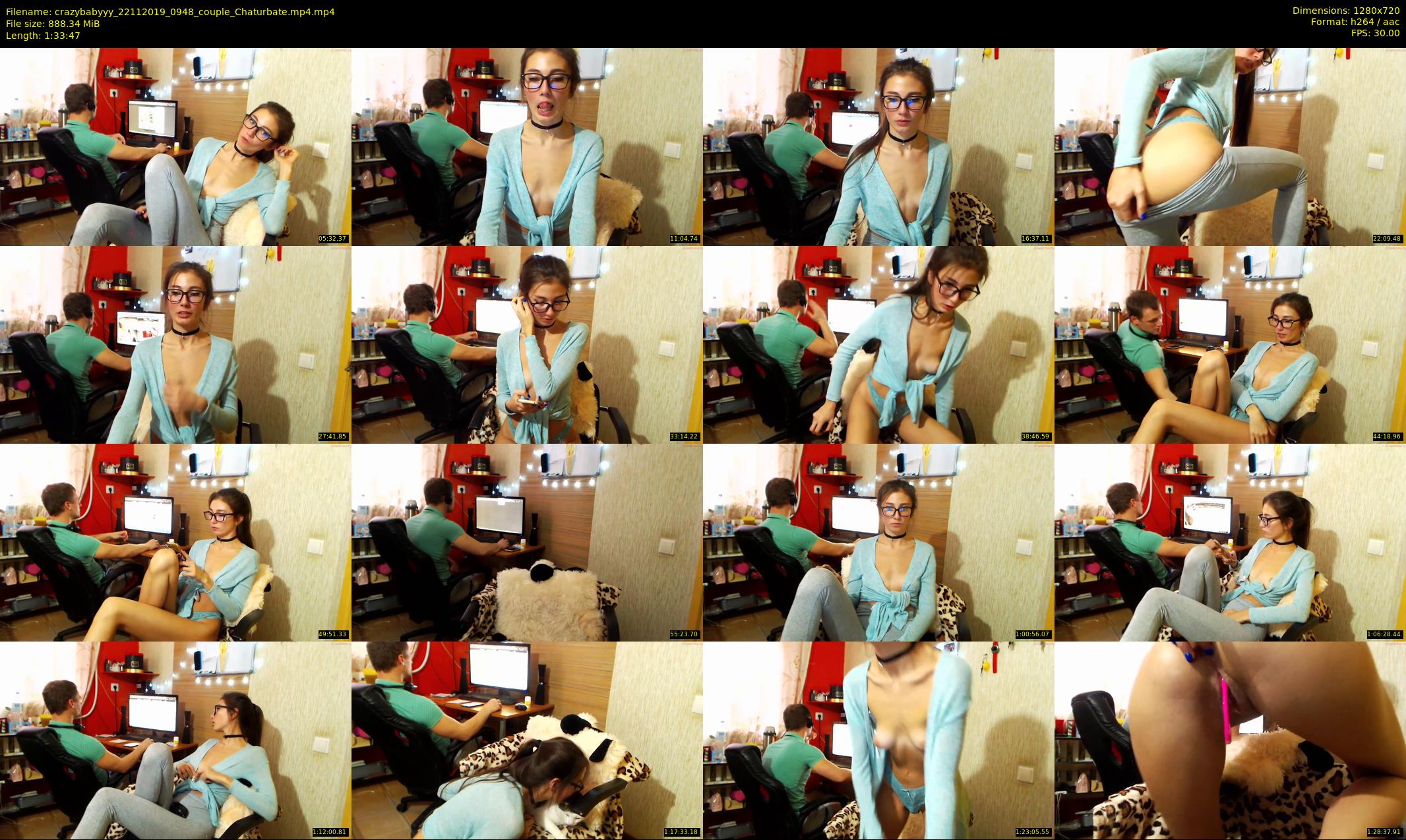 crazybabyyy — 94 minute Chaturbate couple cam show recording, 720p, Nov 22, 2019