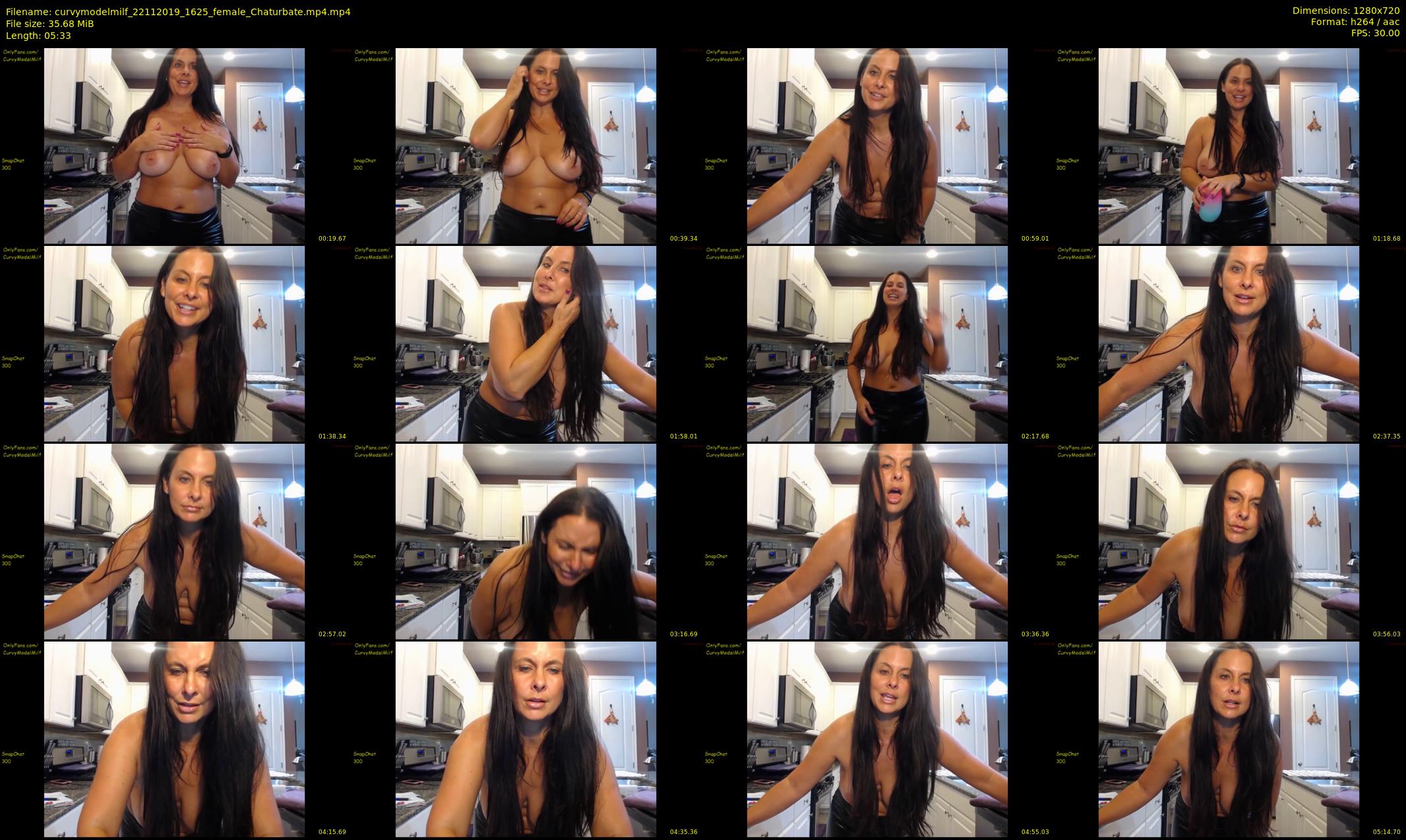 curvymodelmilf — 6 minute Chaturbate female cam show recording, 720p, Nov 22, 2019