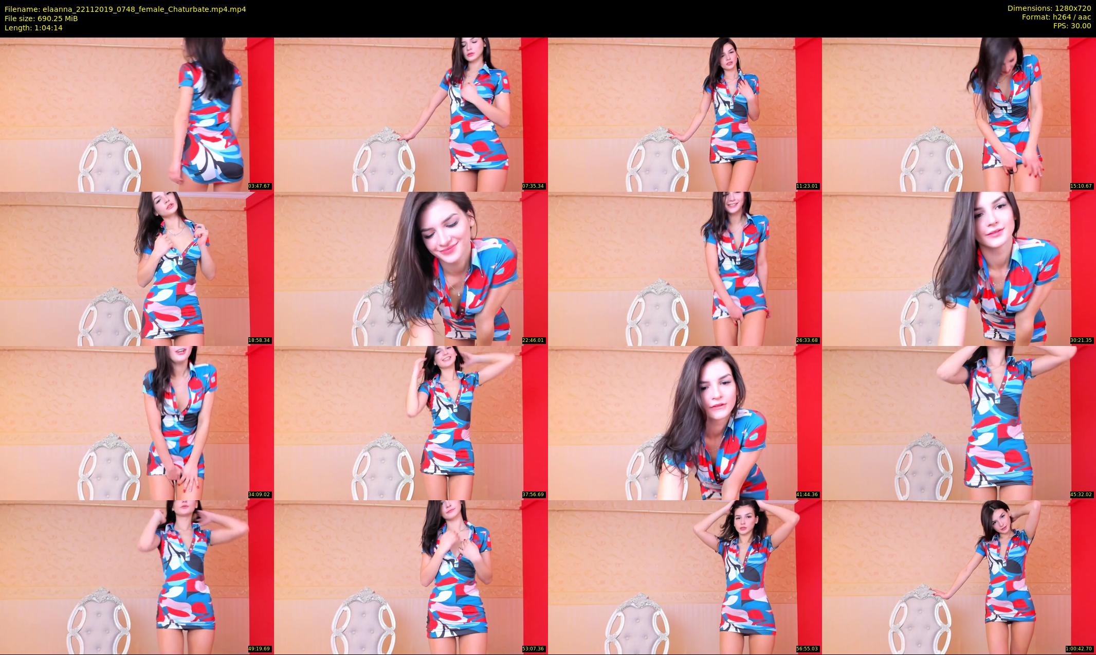 elaanna — 65 minute Chaturbate female cam show recording, 720p, Nov 22, 2019