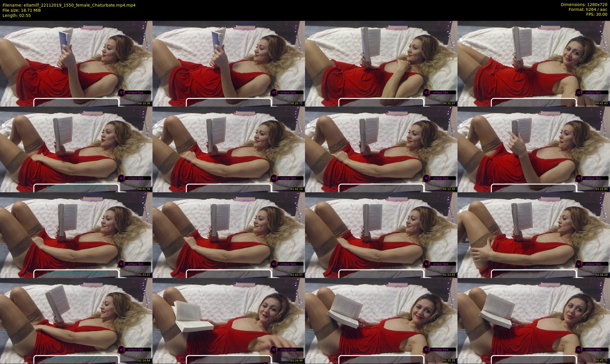 ellamilf — 3 minute Chaturbate female cam show recording, 720p, Nov 22, 2019