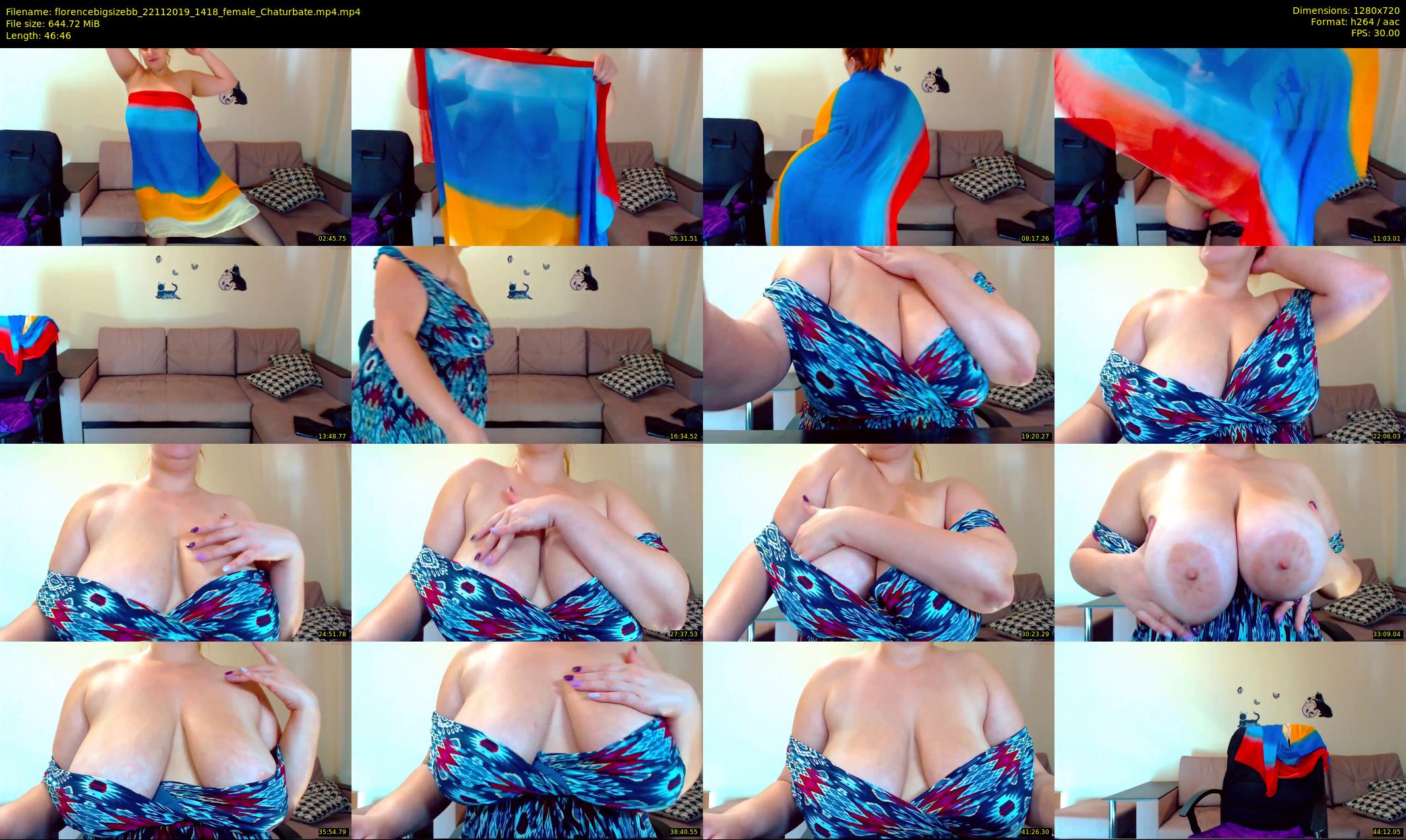 florencebigsizebb — 47 minute Chaturbate female cam show recording, 720p, Nov 22, 2019