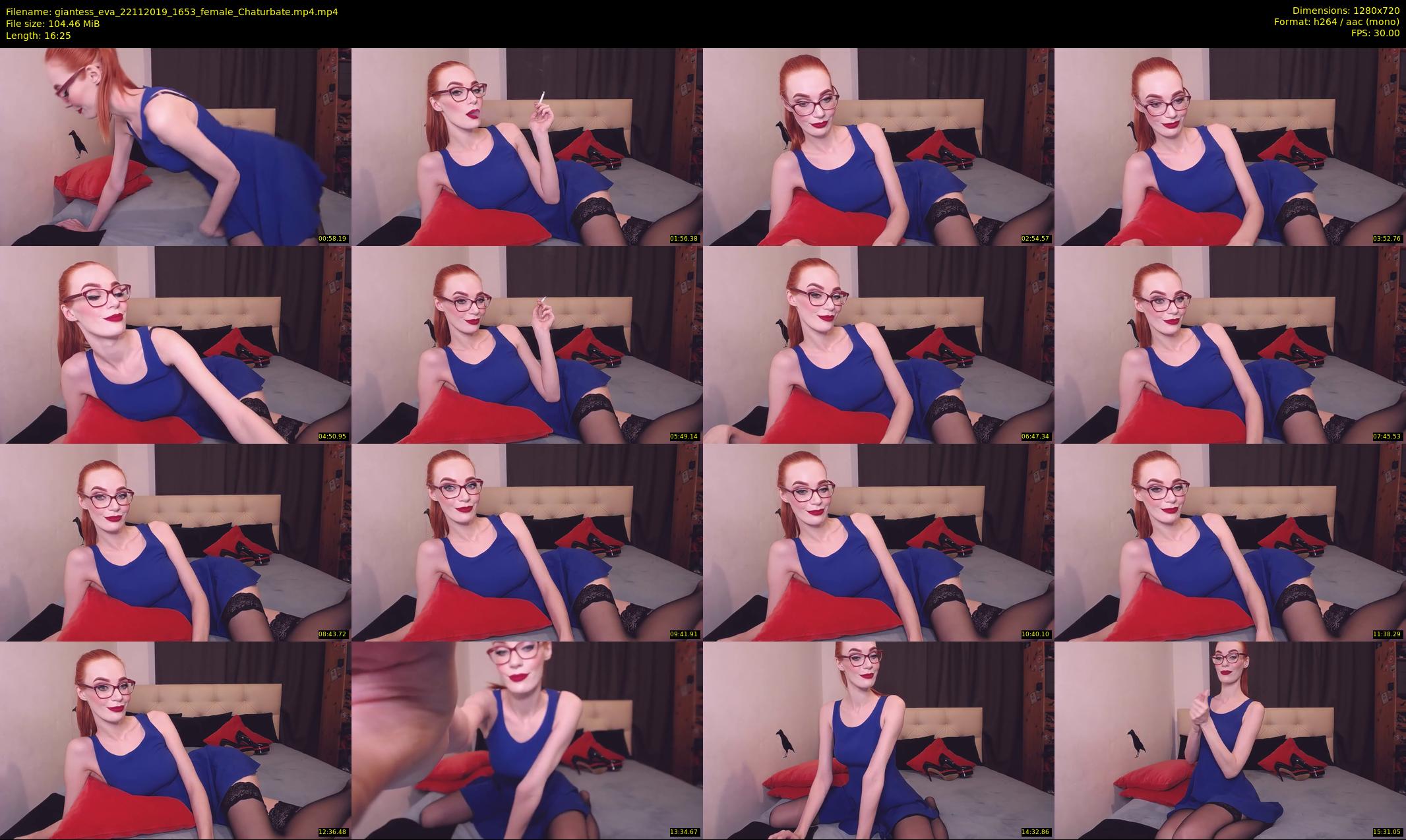 giantess_eva — 17 minute Chaturbate female cam show recording, 720p, Nov 22, 2019