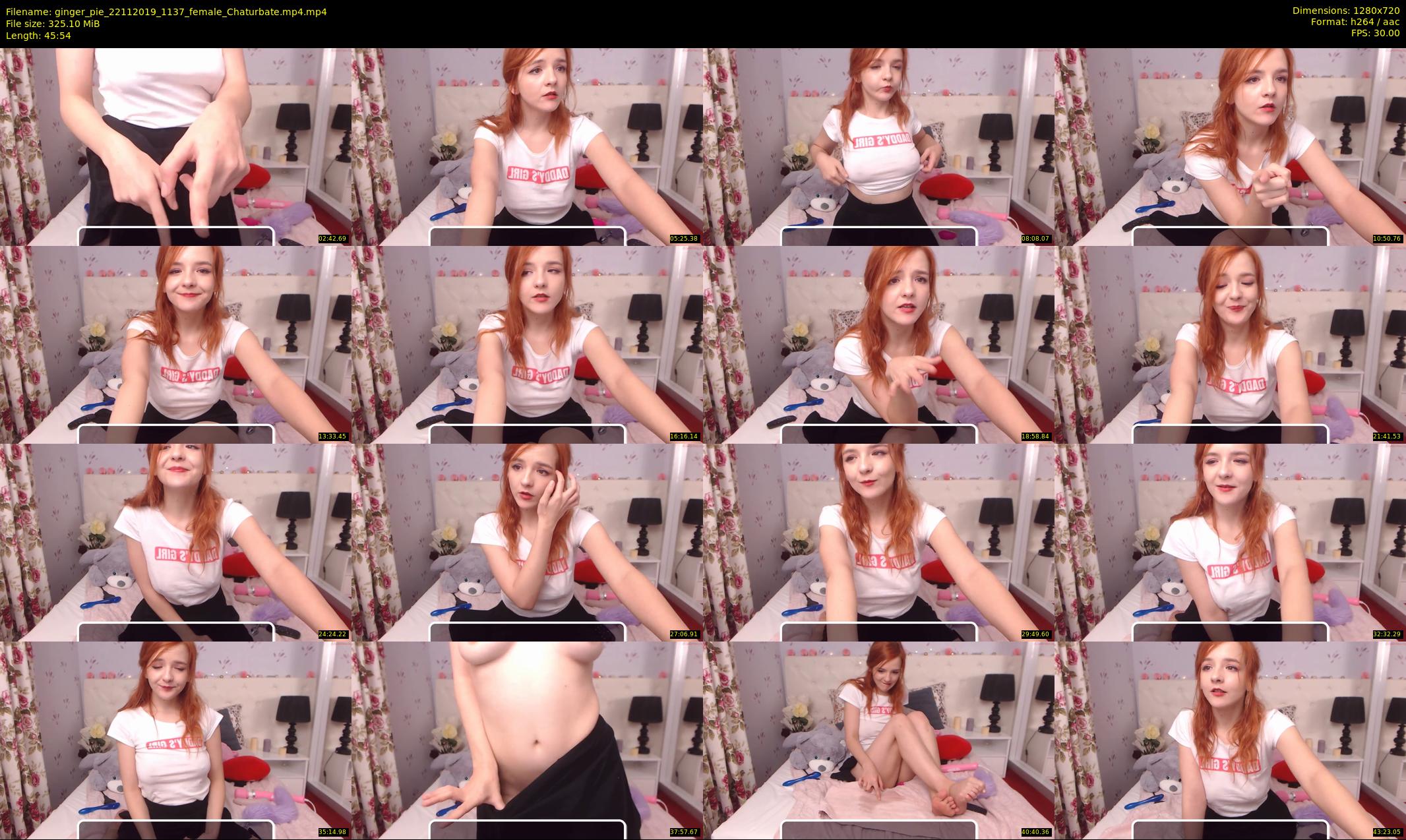 ginger_pie — 46 minute Chaturbate female cam show recording, 720p, Nov 22, 2019