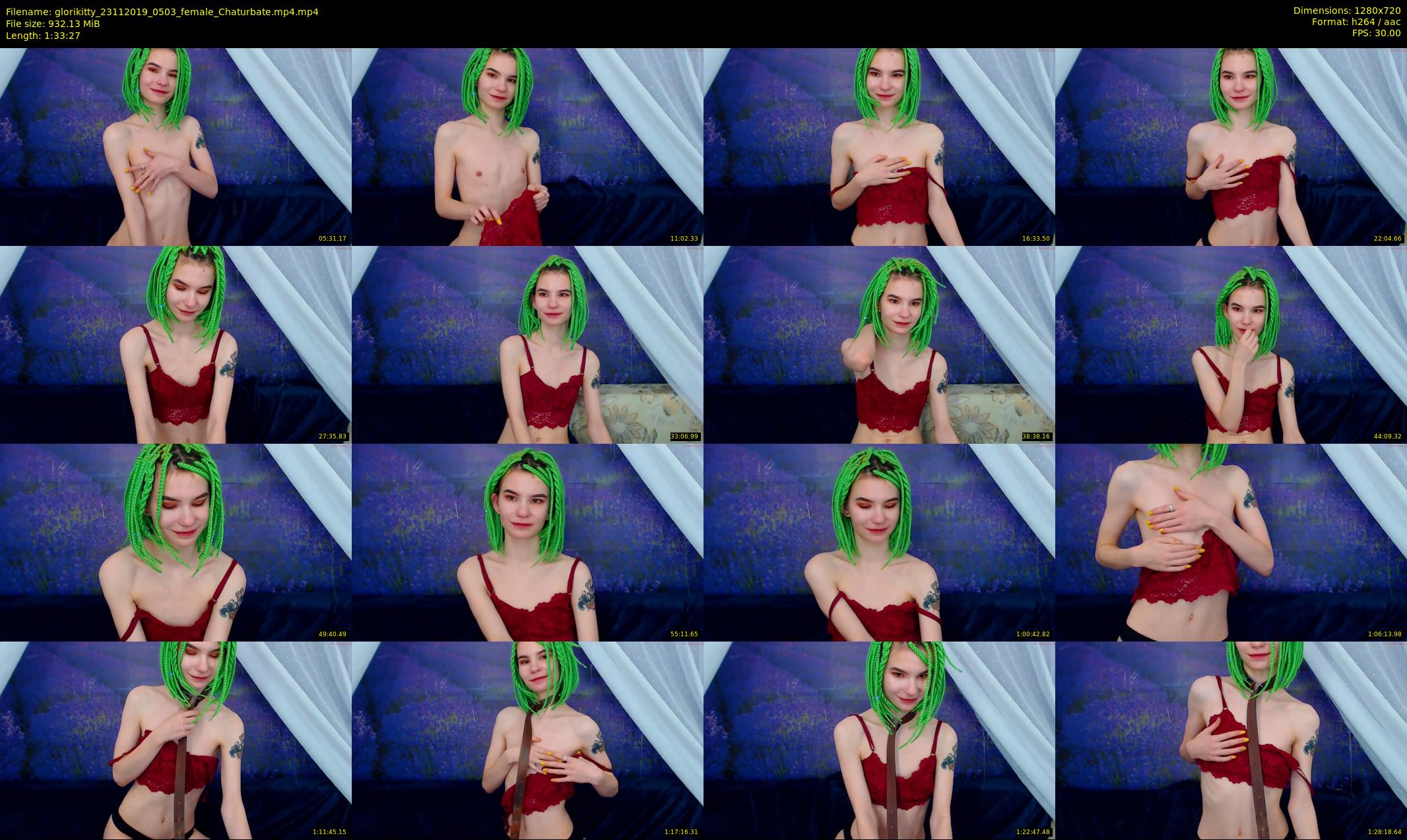glorikitty — 94 minute Chaturbate female cam show recording, 720p, Nov 23, 2019