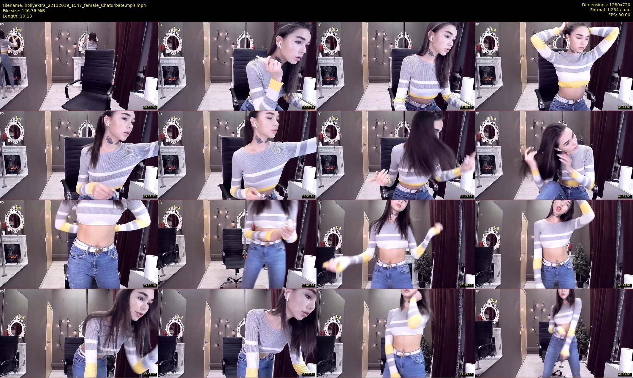 hollyextra — 11 minute Chaturbate female cam show recording, 720p, Nov 22, 2019