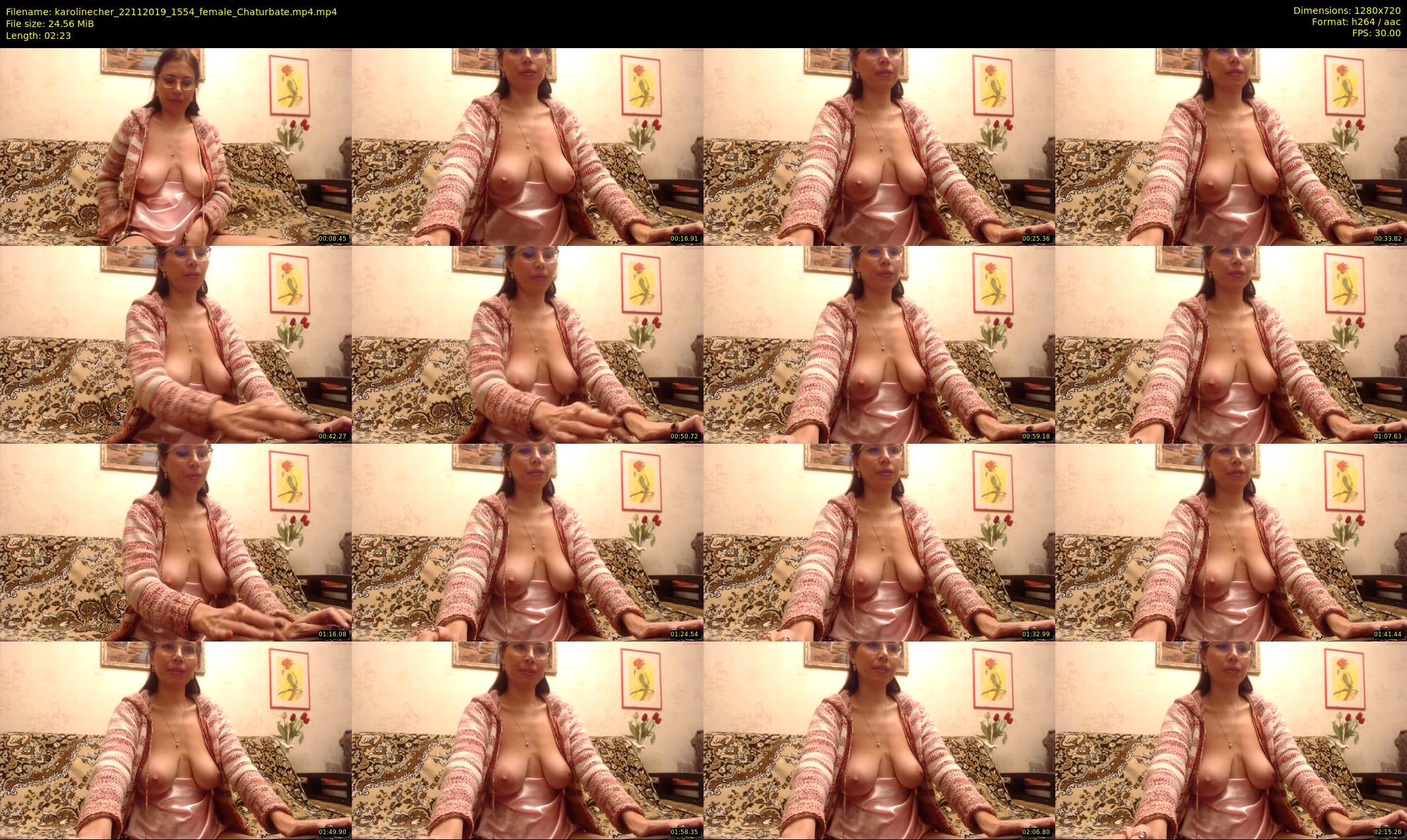 karolinecher — 3 minute Chaturbate female cam show recording, 720p, Nov 22, 2019