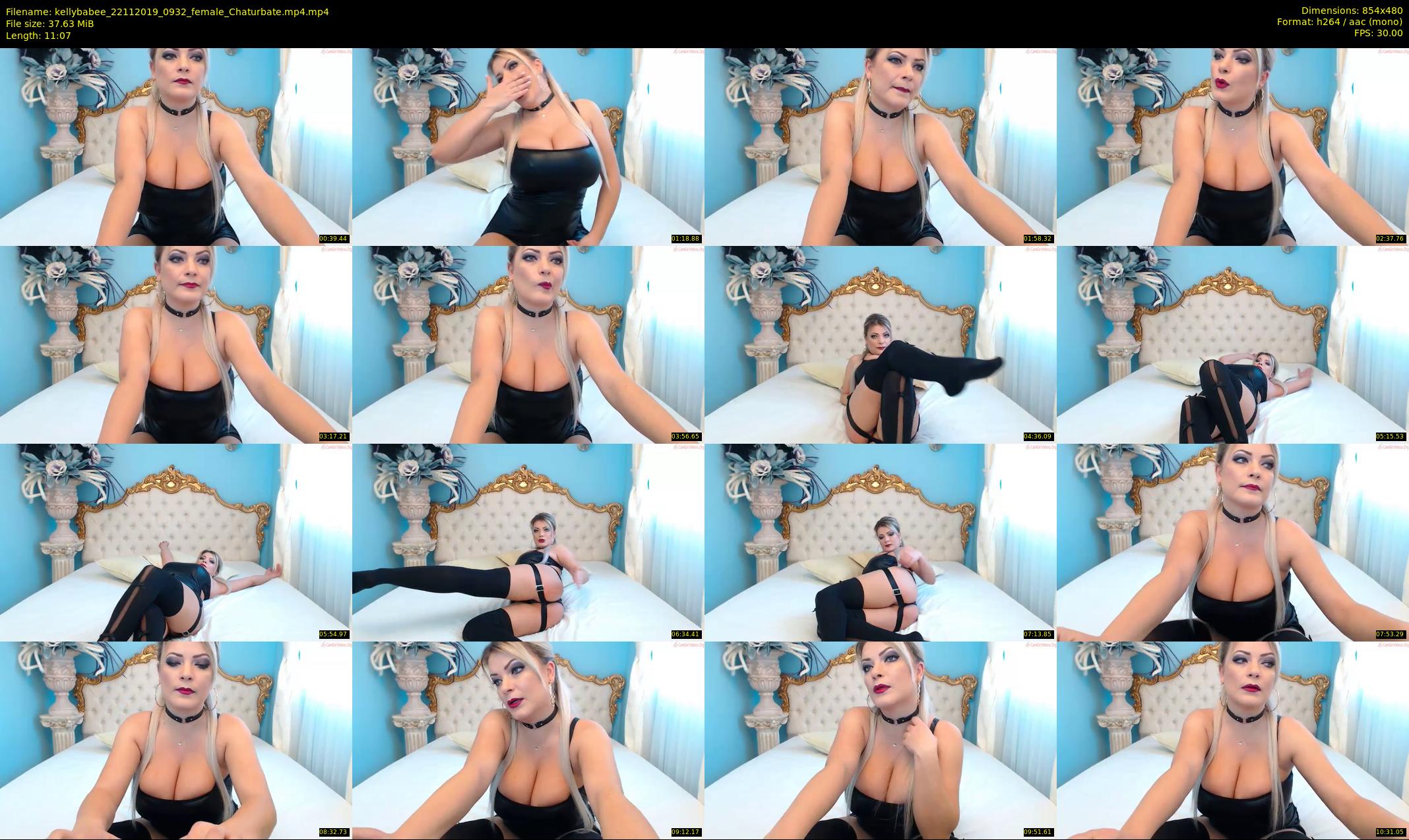 kellybabee — 12 minute Chaturbate female cam show recording, 480p, Nov 22, 2019